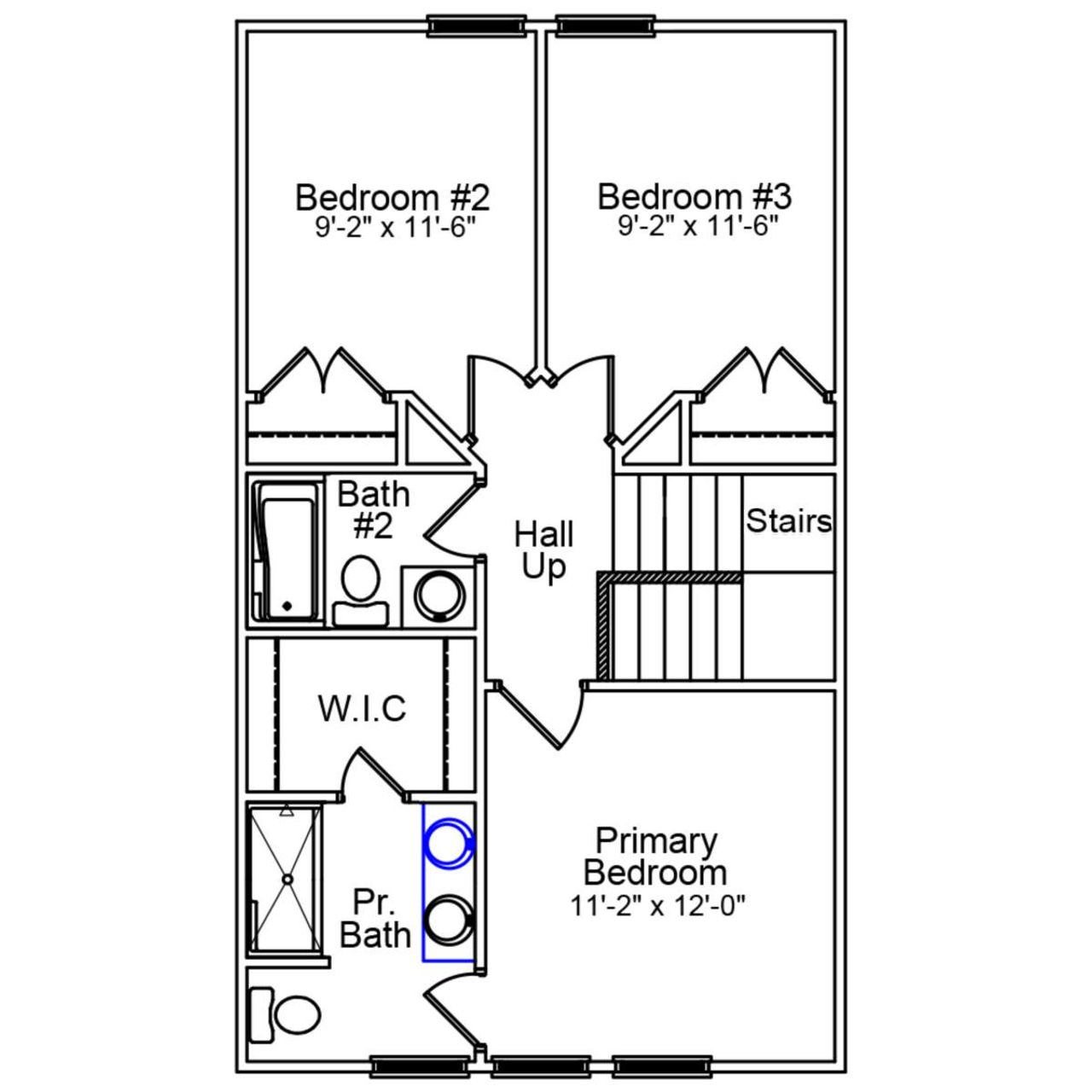 2D floor plan layout of this home in Astoria, Columbia, SC (Image 2).