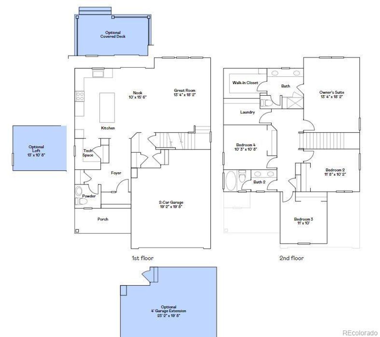 2D floor plan layout of this home in Sky Ranch, Watkins, CO (Image 2). 2D floor plan layout of this home in Sky Ranch, Watkins, CO (Image 2).