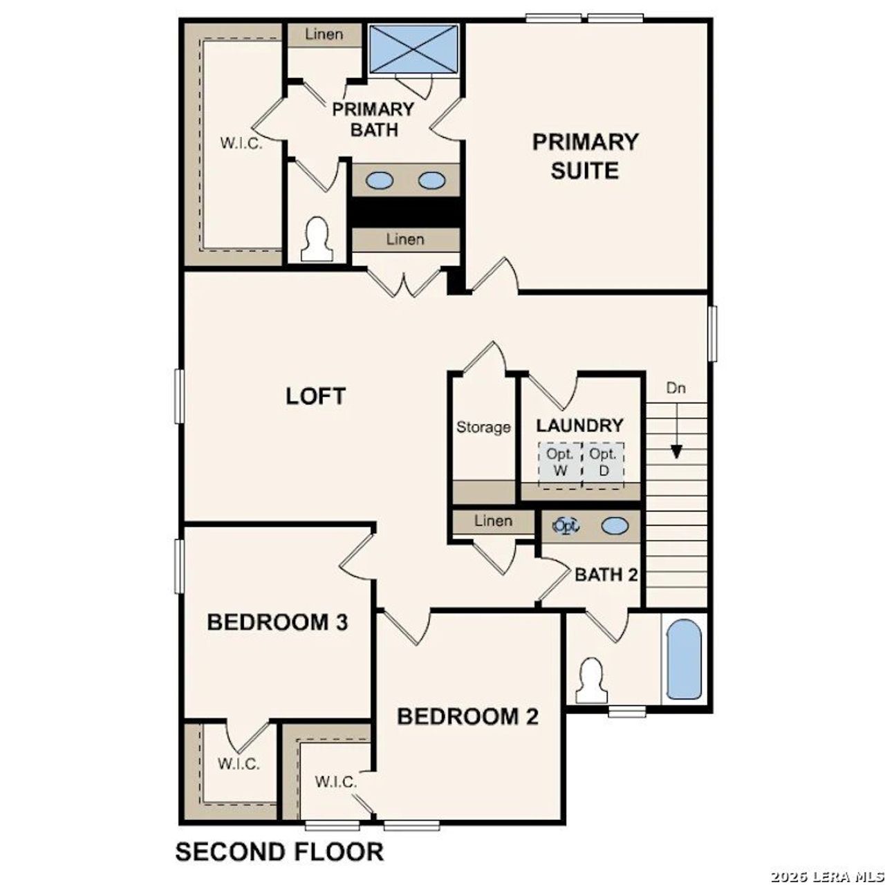 2D floor plan layout of this home in Rosemont Hill, San Antonio, TX (Image 2).