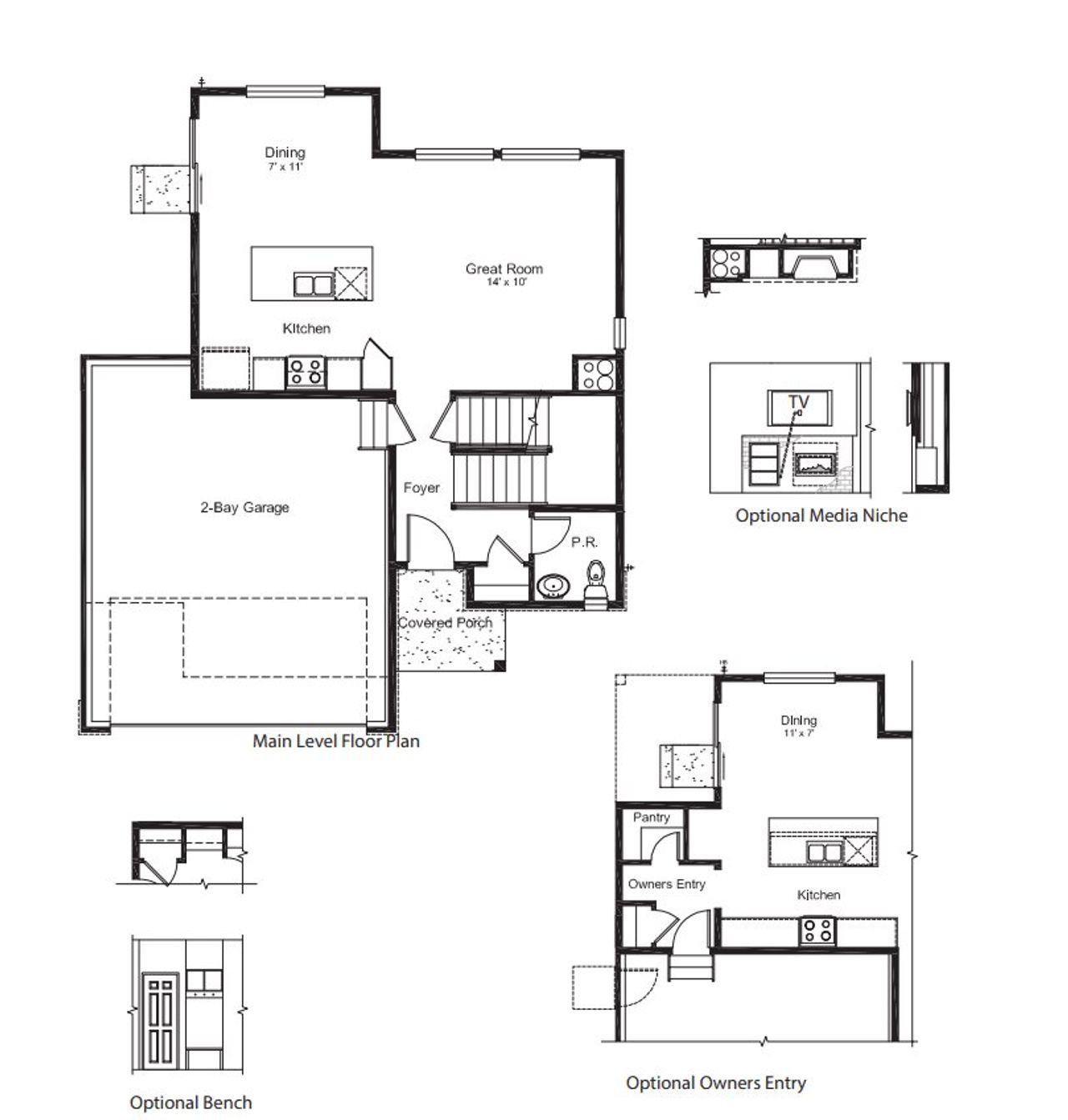 2D floor plan layout for the The McKee by Bartran Construction in Promontory Point, Greeley, CO (Image 2). 2D floor plan layout for the The McKee by Bartran Construction in Promontory Point, Greeley, CO (Image 2).