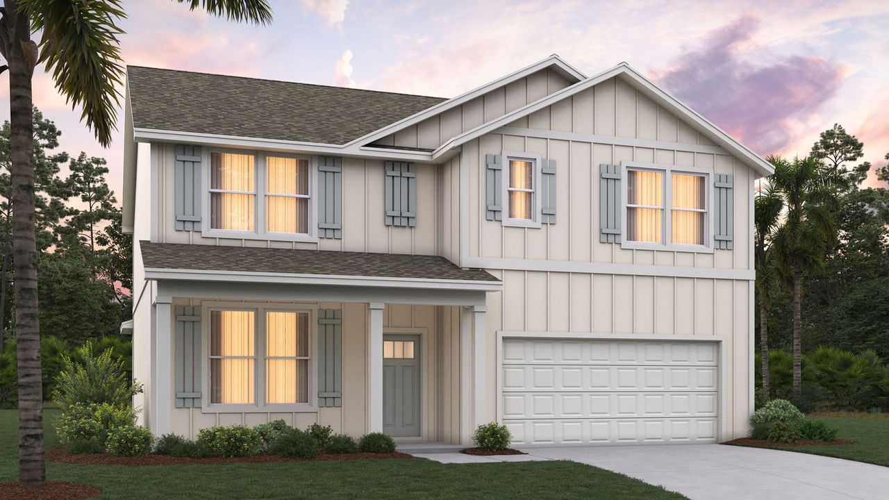 Representative exterior photo of a completed home built from the Carol by D.R. Horton in Bridle Creek, Jacksonville, FL (Image 2).