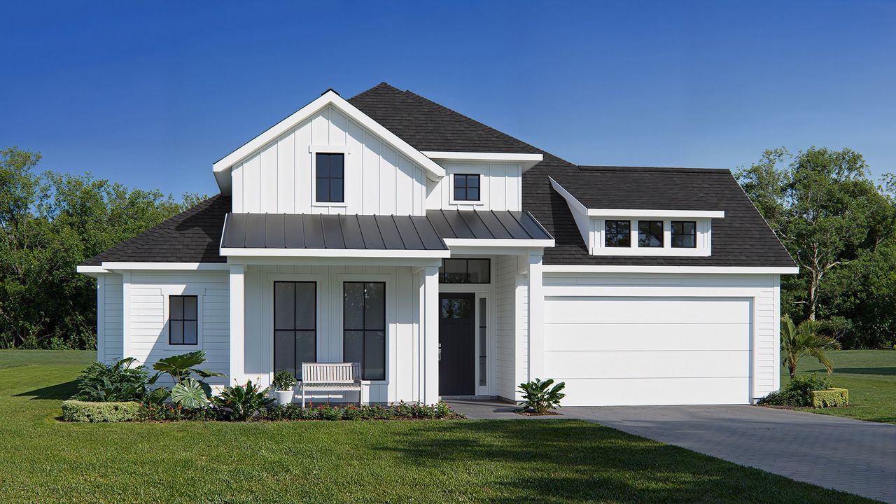 Representative exterior photo of a completed home built from the 2799J by Perry Homes in Hyland Trail, Green Cove Springs, FL (Image 2). Representative exterior photo of a completed home built from the 2799J by Perry Homes in Hyland Trail, Green Cove Springs, FL (Image 2).