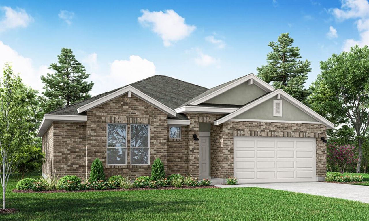 Representative exterior photo of a completed home built from the THE DOVE by Clark Wilson Builder in Anthem Cottages, Kyle, TX (Image 2).