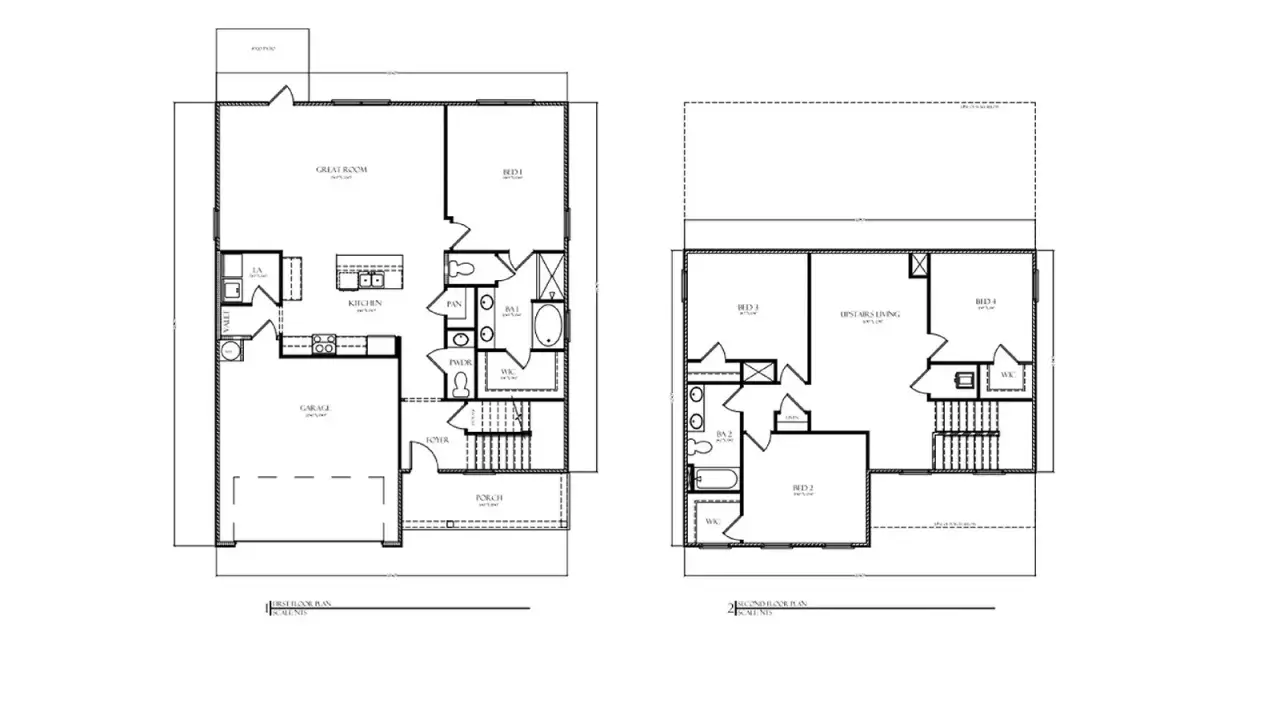 2D floor plan layout for the Belfort by D.R. Horton in Abilene Acres, Tallahassee, FL (Image 2). 2D floor plan layout for the Belfort by D.R. Horton in Abilene Acres, Tallahassee, FL (Image 2).