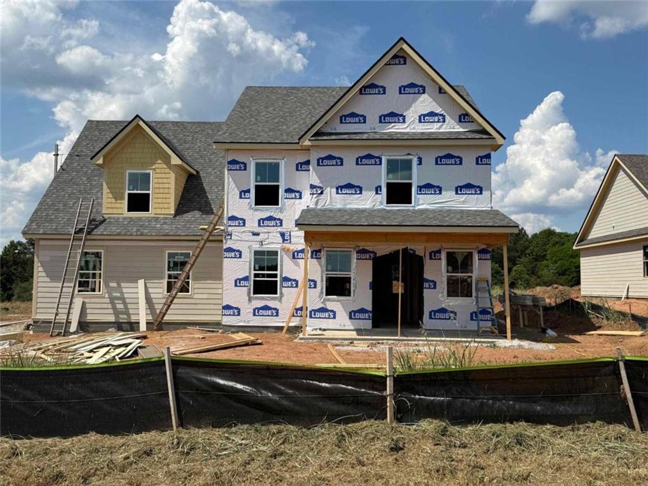 In-progress construction of a new home in , Madison, GA (Image 2).