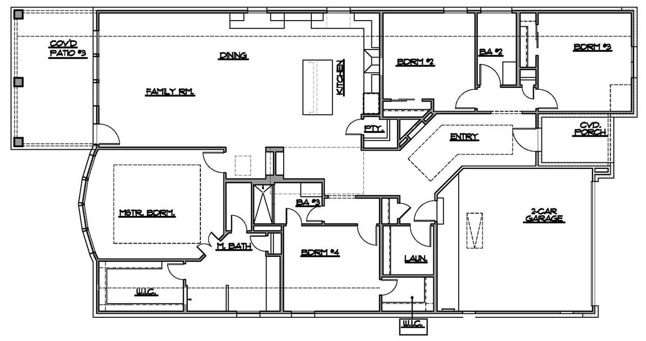 2D floor plan layout of this home in University Heights, Round Rock, TX (Image 2).