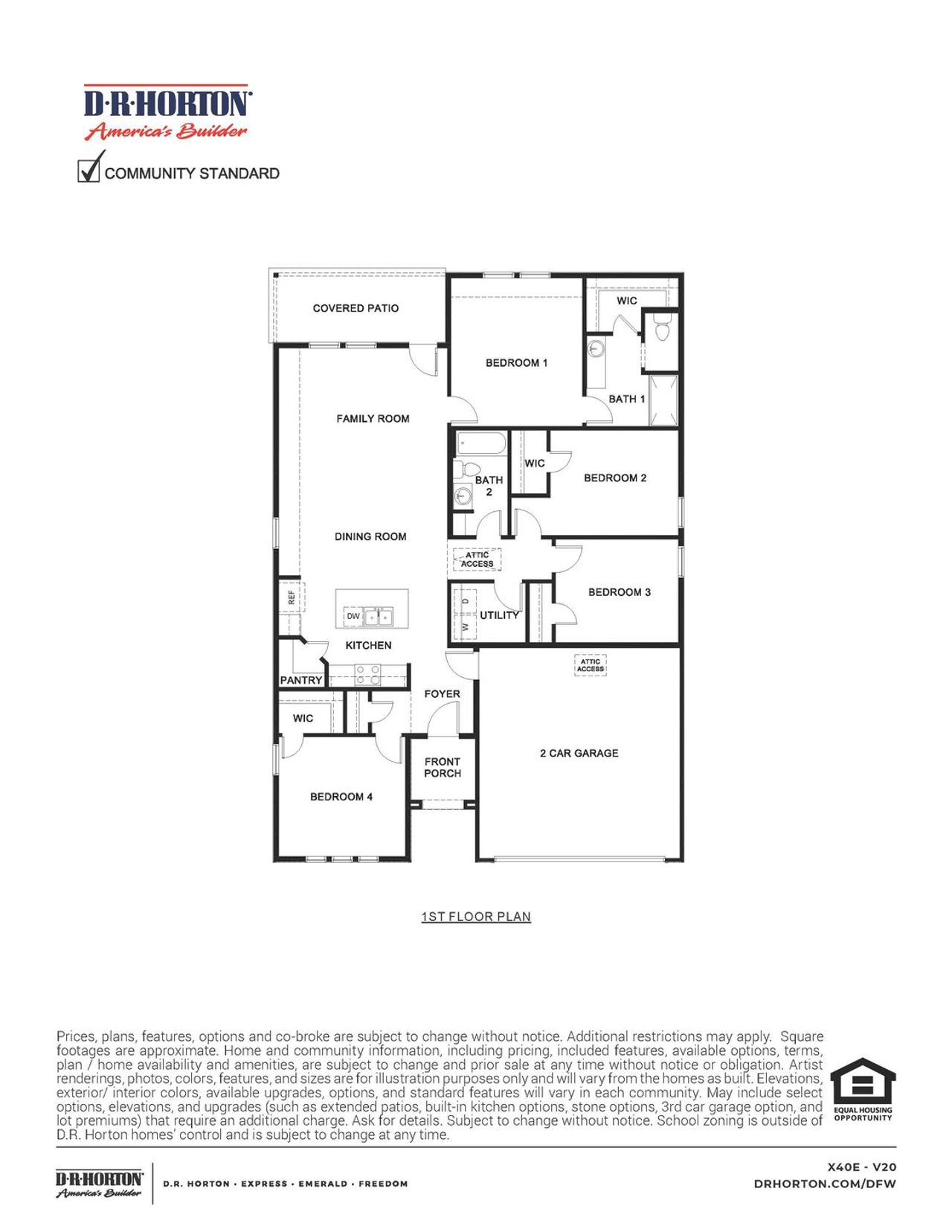 2D floor plan layout of this home in Bluff Springs, Ferris, TX (Image 2).
