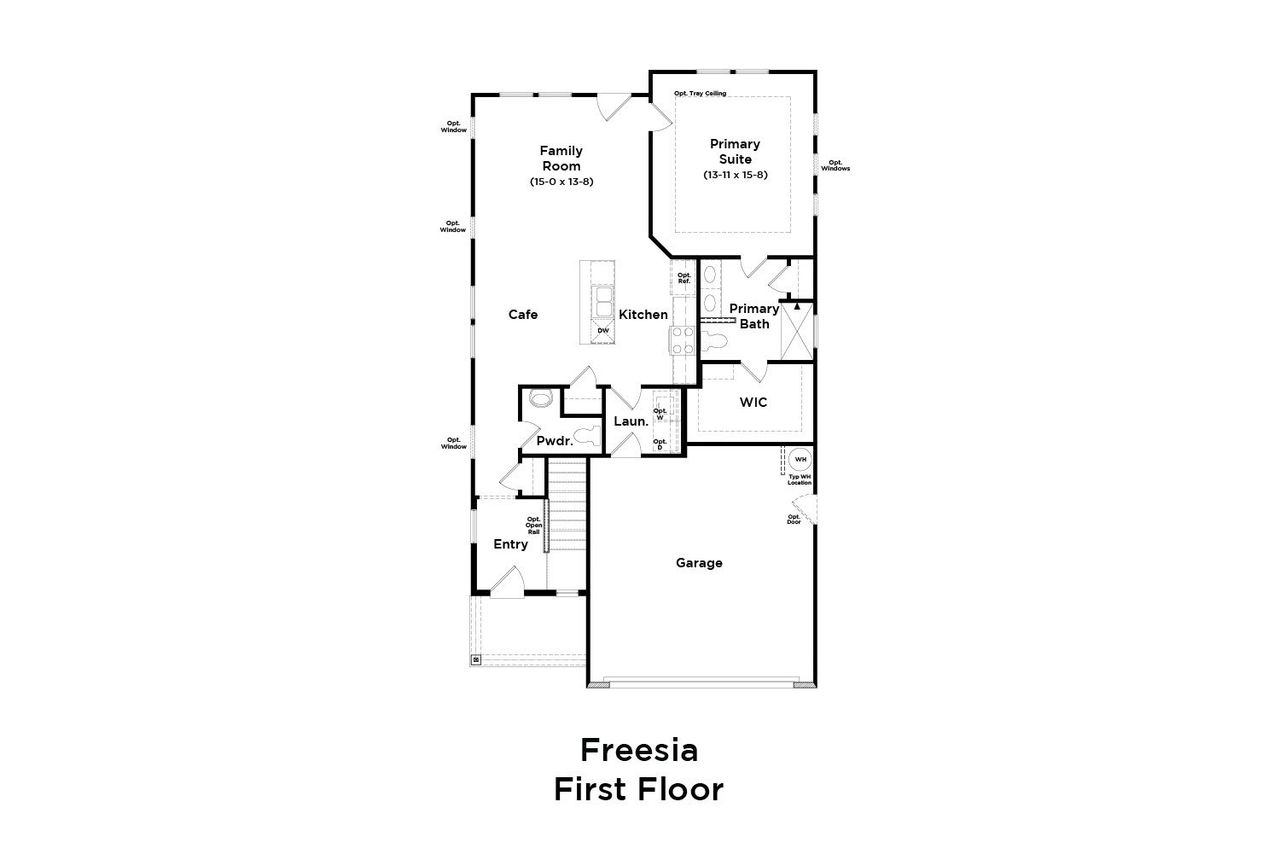 2D floor plan layout of this home in Spring Branch, Smyrna, TN (Image 2).