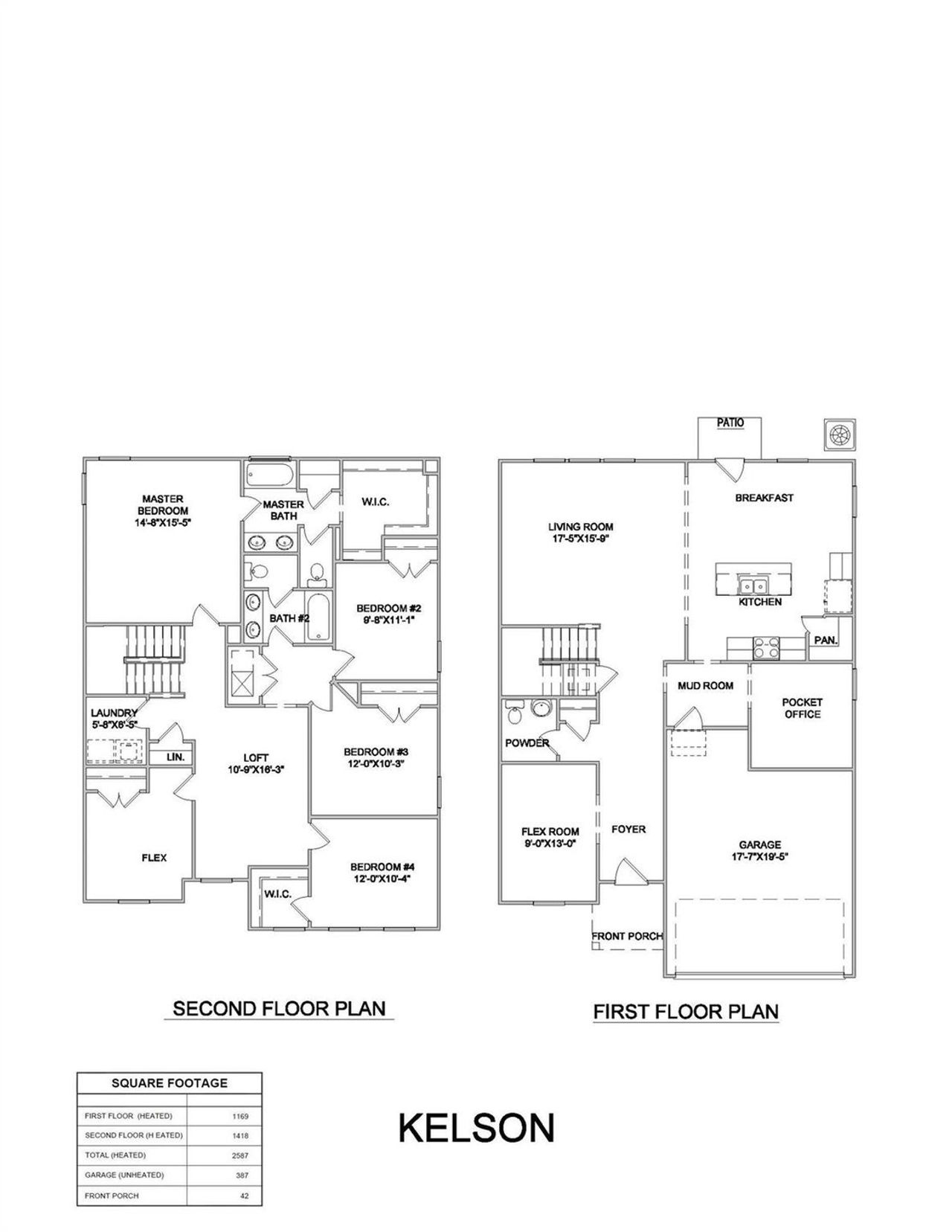 Floorplan  4 BR w flex