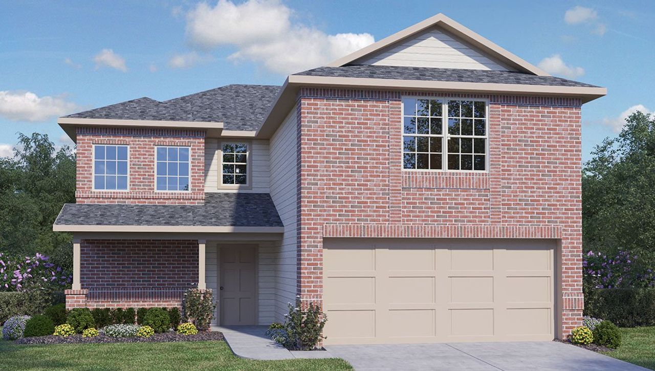 Representative exterior photo of a completed home built from the The Bowen by D.R. Horton in Laurel Vistas, San Antonio, TX (Image 2). Representative exterior photo of a completed home built from the The Bowen by D.R. Horton in Laurel Vistas, San Antonio, TX (Image 2).