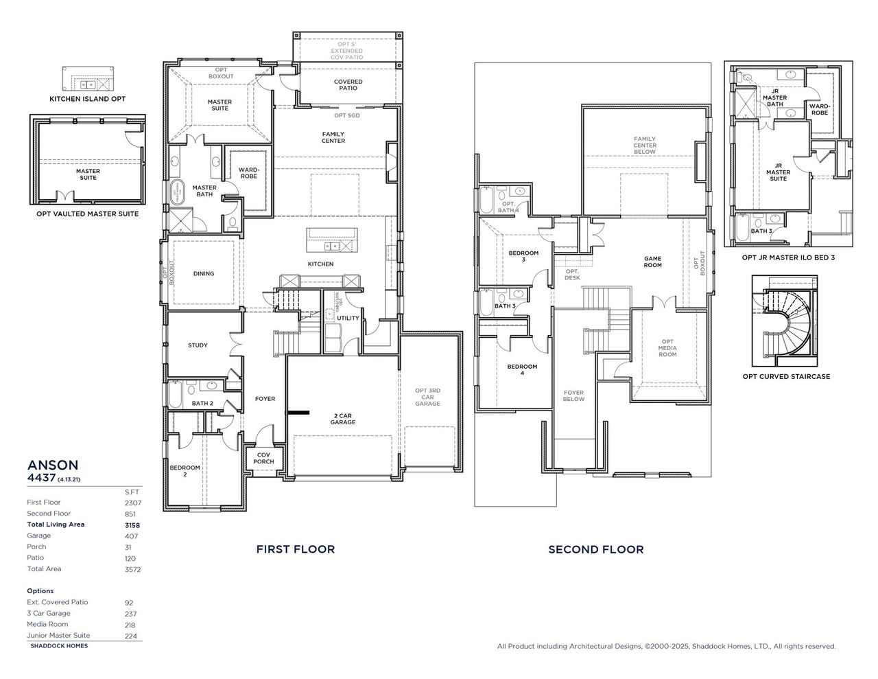 2D floor plan layout of this home in Hillside Village, Celina, TX (Image 2). 2D floor plan layout of this home in Hillside Village, Celina, TX (Image 2).