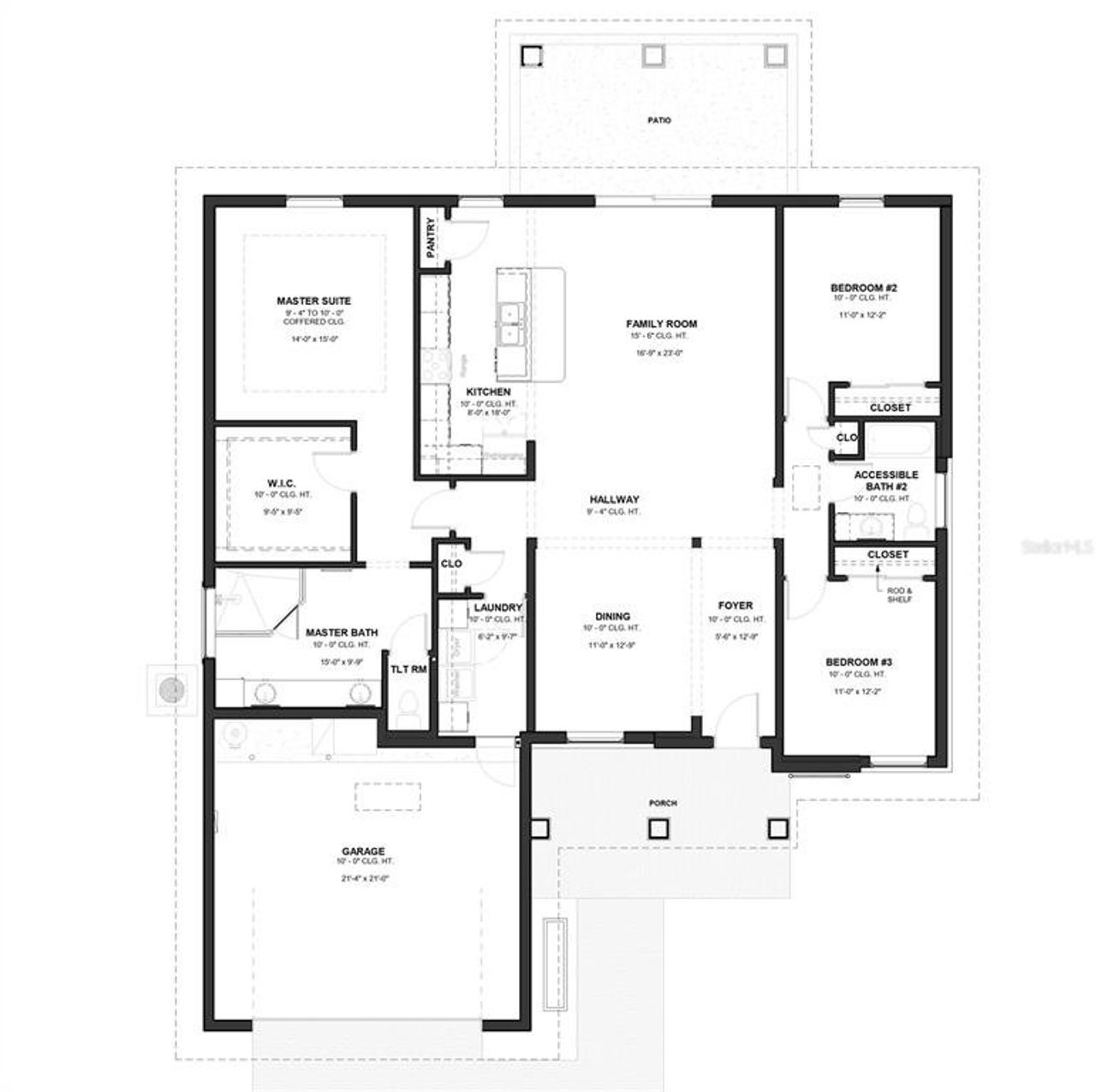 2D floor plan layout of this home in , Deltona, FL (Image 2). 2D floor plan layout of this home in , Deltona, FL (Image 2).