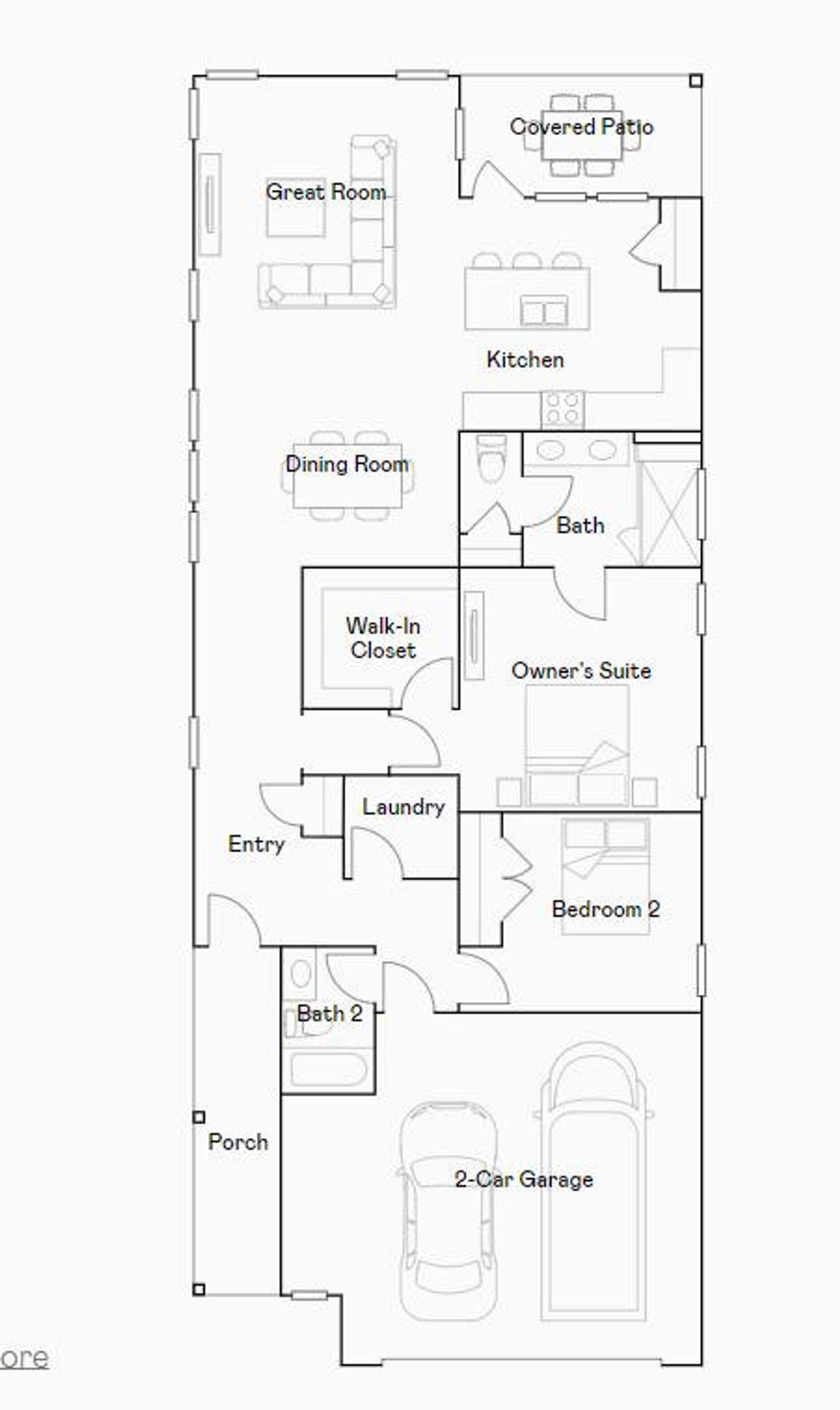 2D floor plan layout of this home in Carnes Crossroads, Summerville, SC (Image 2). 2D floor plan layout of this home in Carnes Crossroads, Summerville, SC (Image 2).