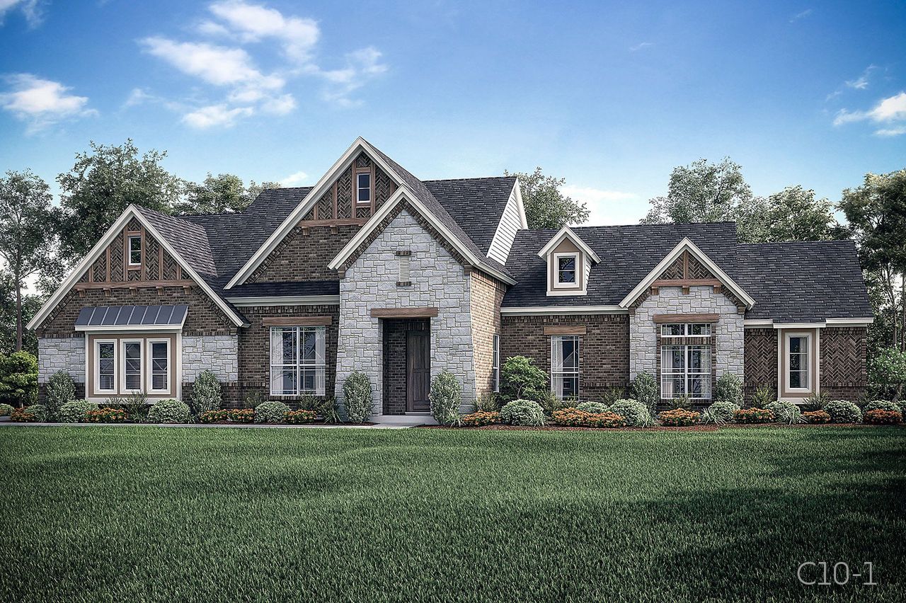 Representative exterior photo of a completed home built from the Valencia by John Houston Homes in Valor Estates, Temple, TX (Image 2). Representative exterior photo of a completed home built from the Valencia by John Houston Homes in Valor Estates, Temple, TX (Image 2).