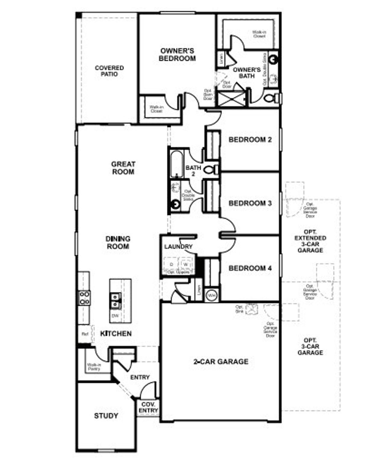 2D floor plan layout of this home in Seasons at Casa Vista, Casa Grande, AZ (Image 2). 2D floor plan layout of this home in Seasons at Casa Vista, Casa Grande, AZ (Image 2).