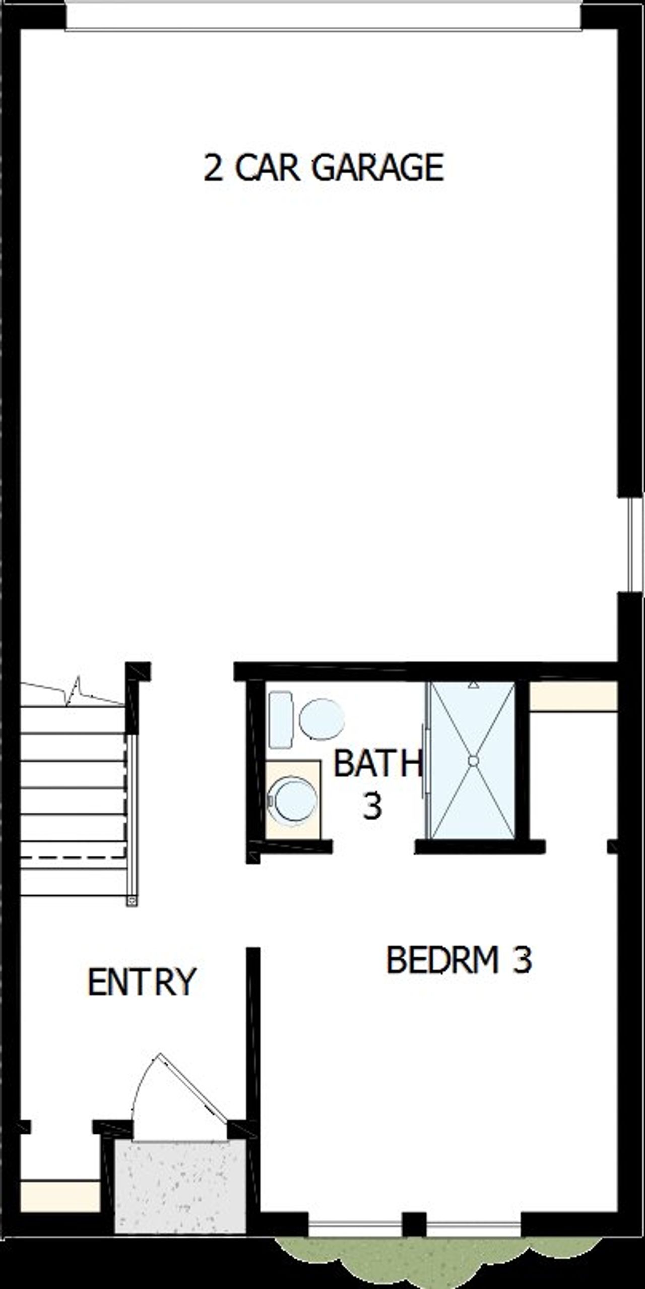 2D floor plan layout of this home in Towns at Union, St. Petersburg, FL (Image 2). 2D floor plan layout of this home in Towns at Union, St. Petersburg, FL (Image 2).