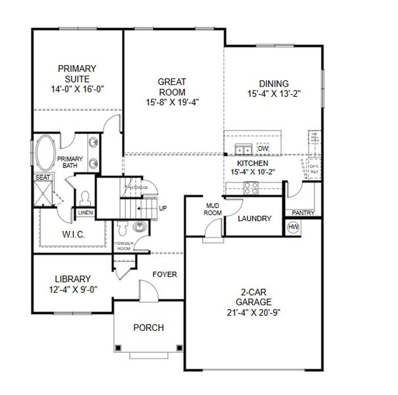 2D floor plan layout for the Roanoke by Caruso Homes in Lancaster Hwy, Waxhaw, NC (Image 2). 2D floor plan layout for the Roanoke by Caruso Homes in Lancaster Hwy, Waxhaw, NC (Image 2).