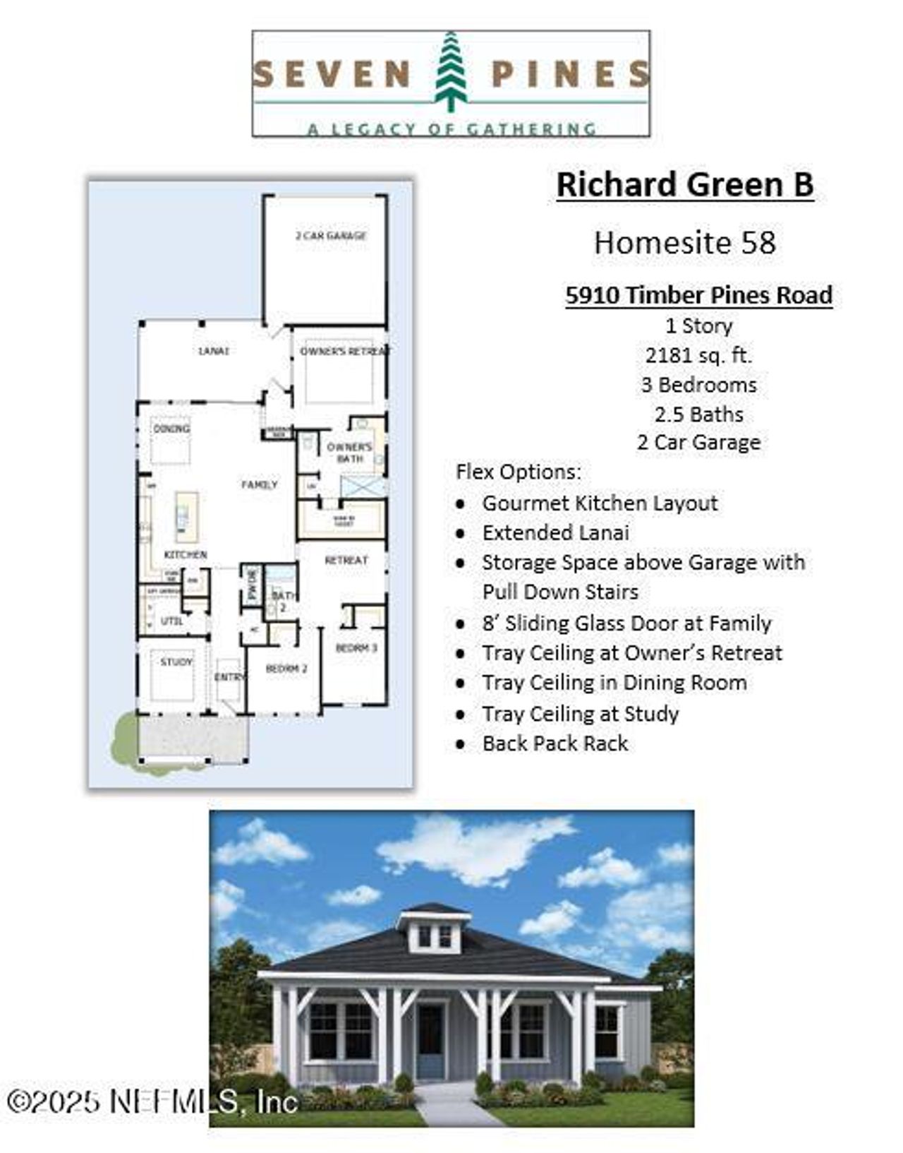 2D floor plan layout of this home in , Jacksonville, FL (Image 2).
