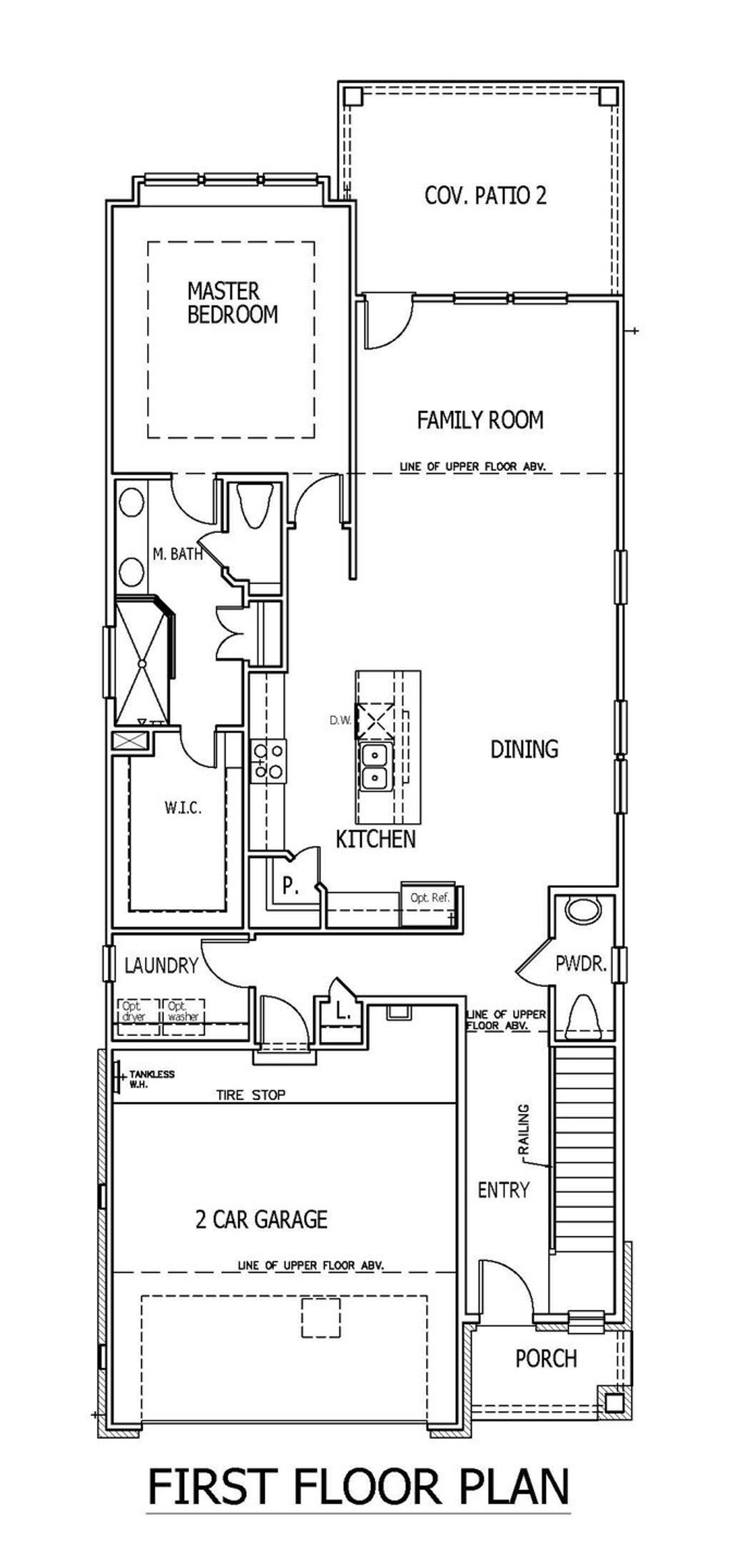 2D floor plan layout of this home in Mayfair, New Braunfels, TX (Image 2).