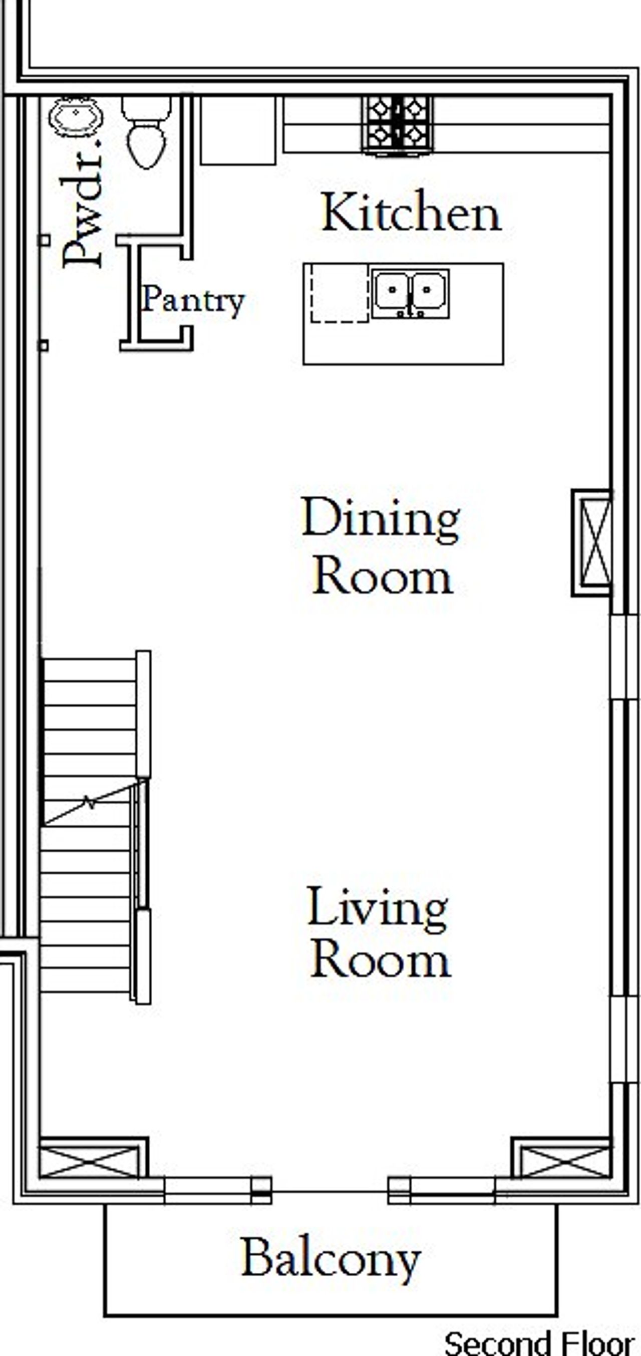2D floor plan layout for the The Wild Card by Coventry Homes in Townhomes at Ballpark, Arlington, TX (Image 2). 2D floor plan layout for the The Wild Card by Coventry Homes in Townhomes at Ballpark, Arlington, TX (Image 2).