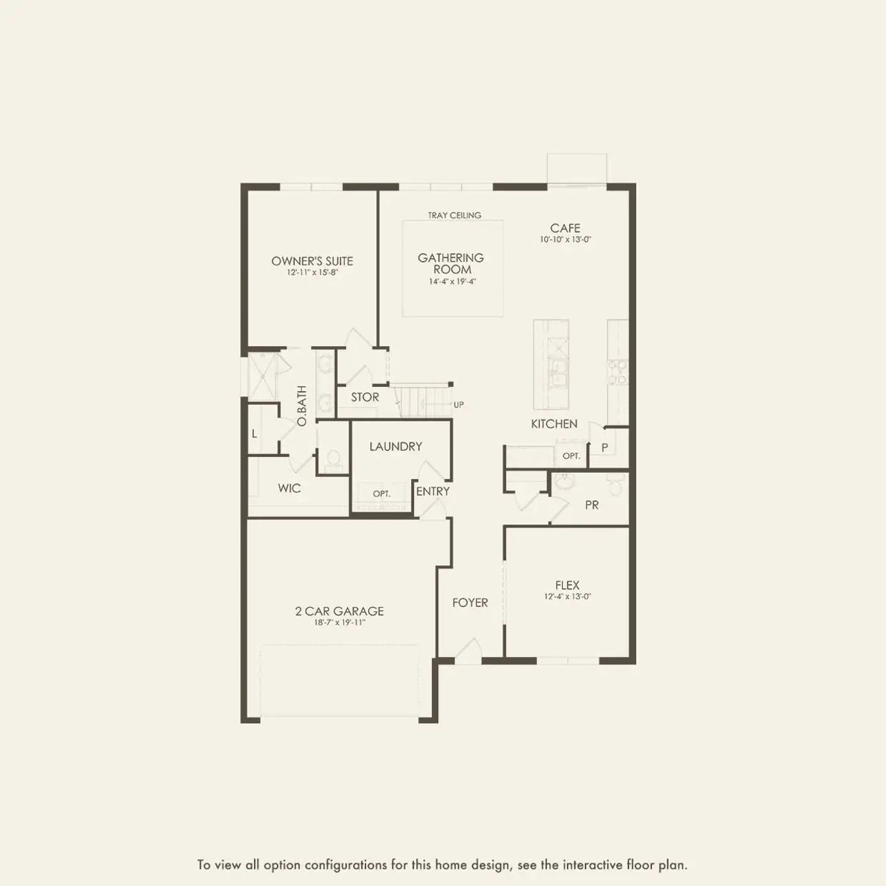 2D floor plan layout of this home in Evergreen, Thonotosassa, FL (Image 2).