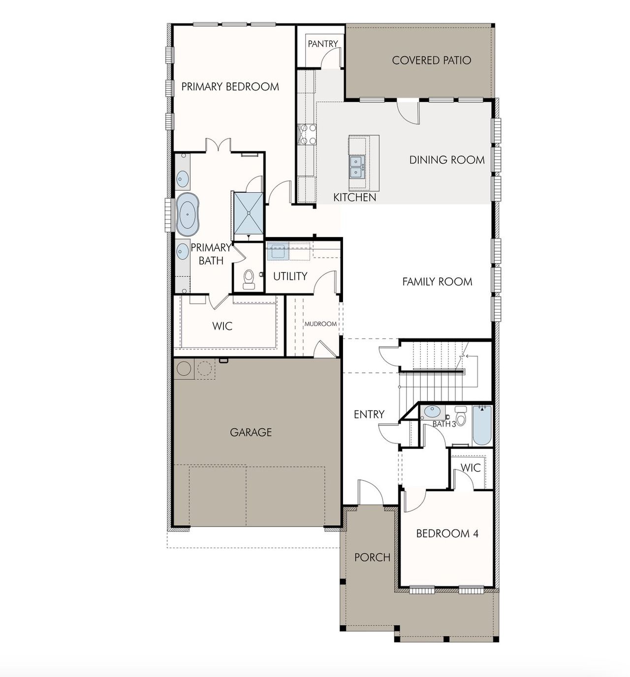 2D floor plan layout for the Wilson by GFO Home in Walsh Ranch, Aledo, TX (Image 2). 2D floor plan layout for the Wilson by GFO Home in Walsh Ranch, Aledo, TX (Image 2).