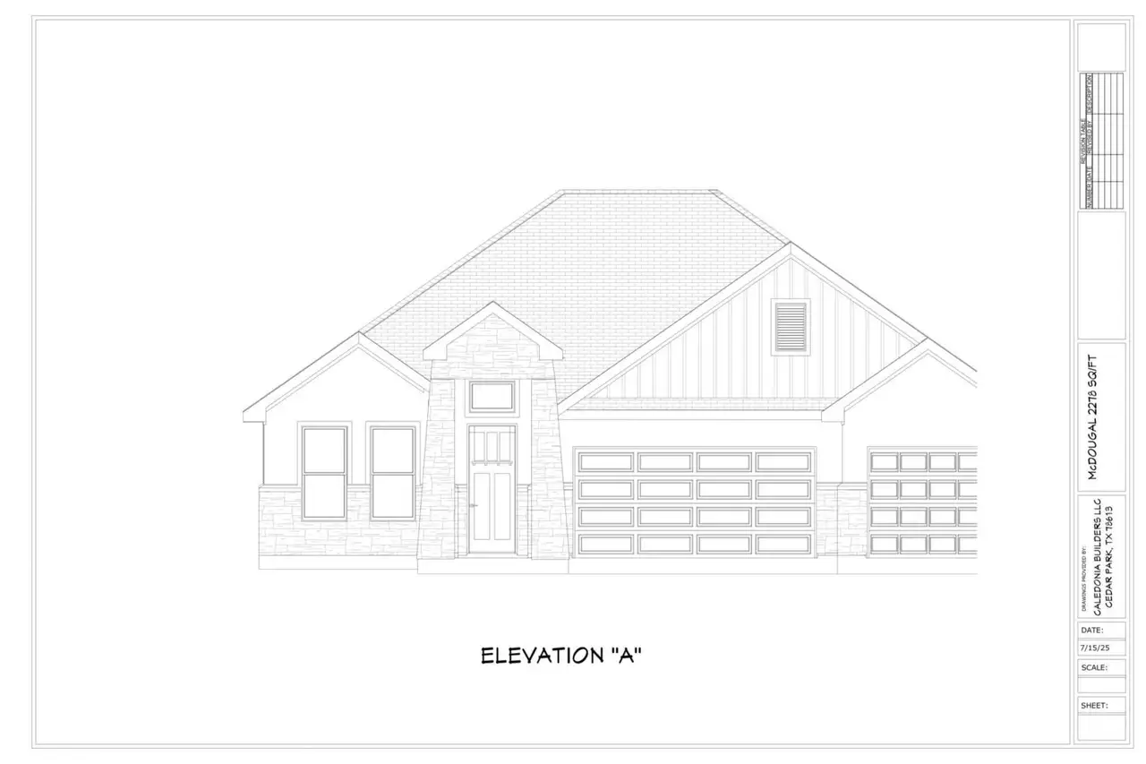 Representative rendering of the exterior for the The McDougal by Caledonia Builders (Image 2).