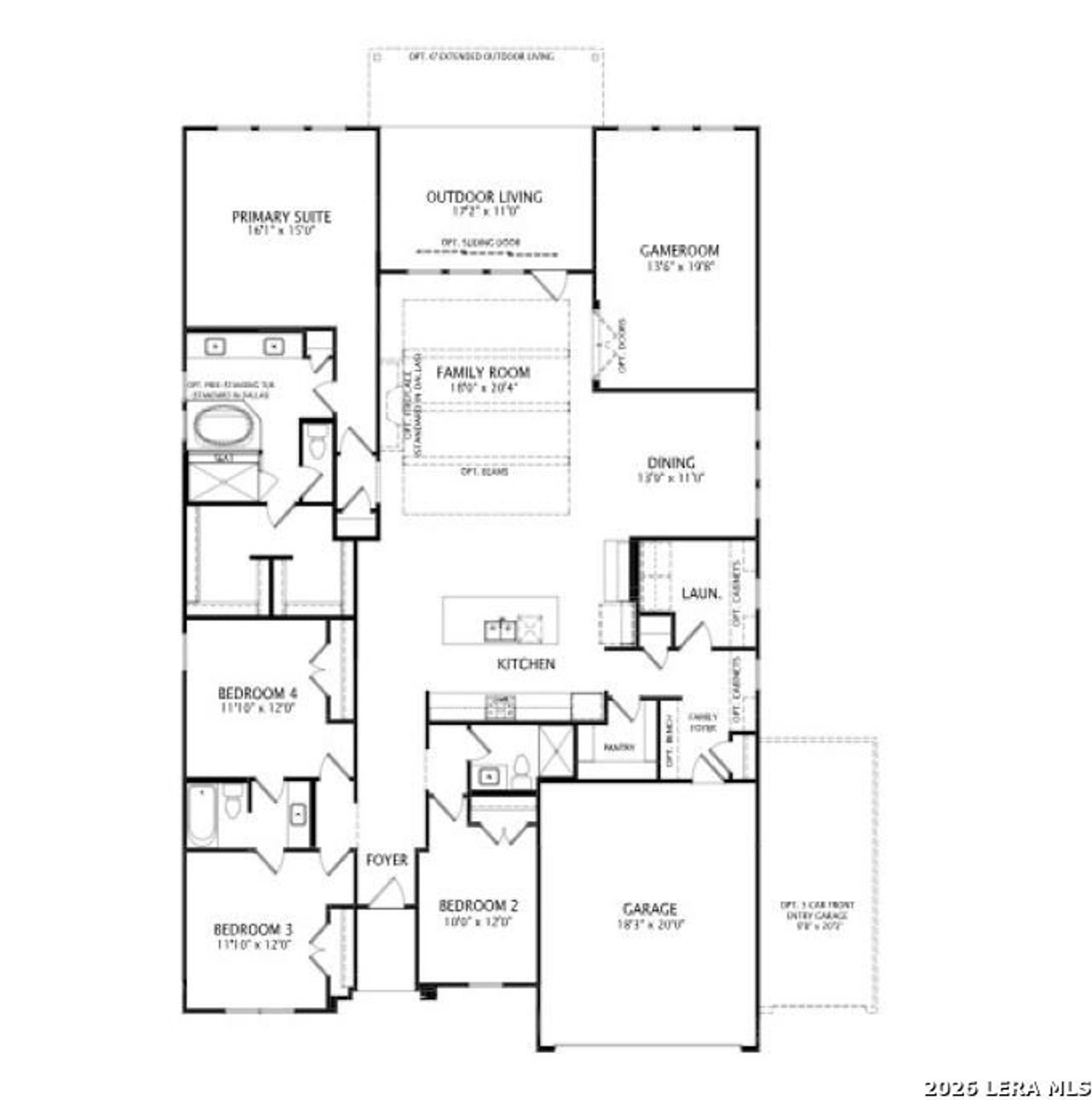 2D floor plan layout of this home in Haby Hill 60s, San Antonio, TX (Image 2). 2D floor plan layout of this home in Haby Hill 60s, San Antonio, TX (Image 2).