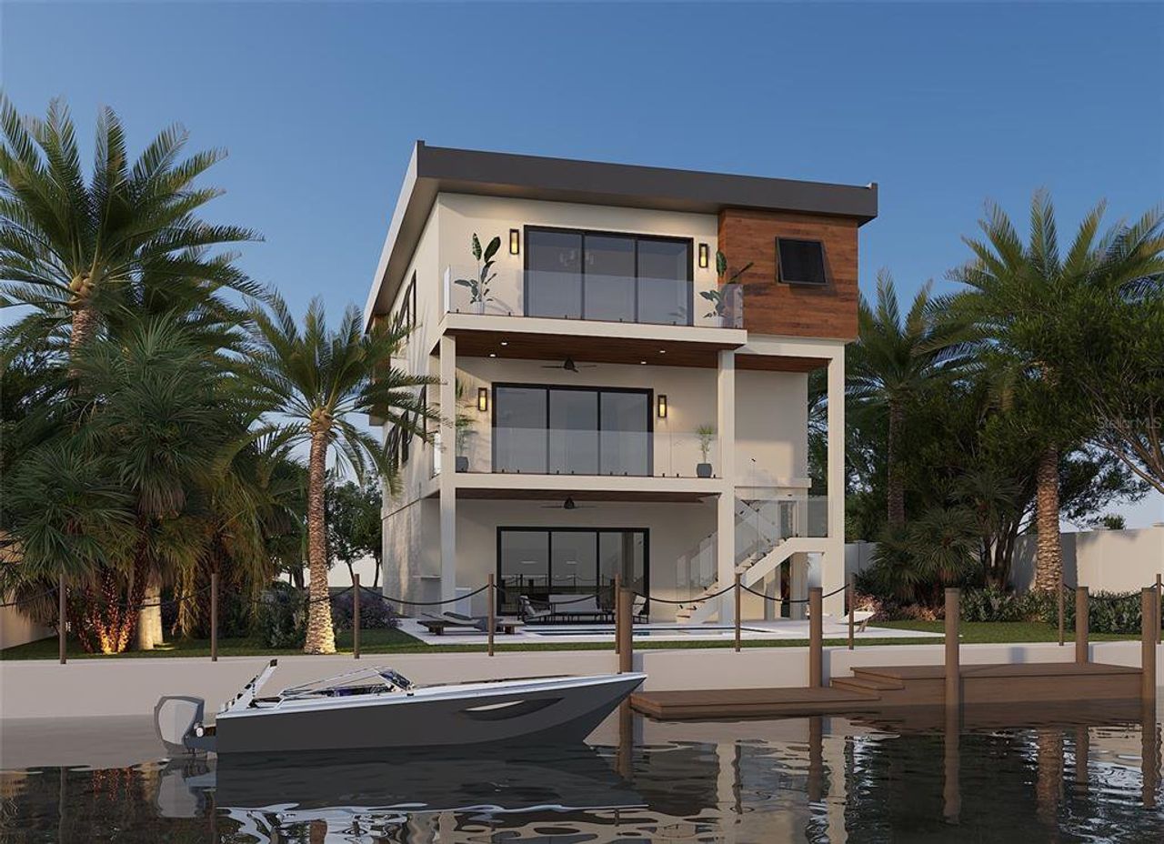 Exterior details and patio area of a home in , Madeira Beach (Image 2).