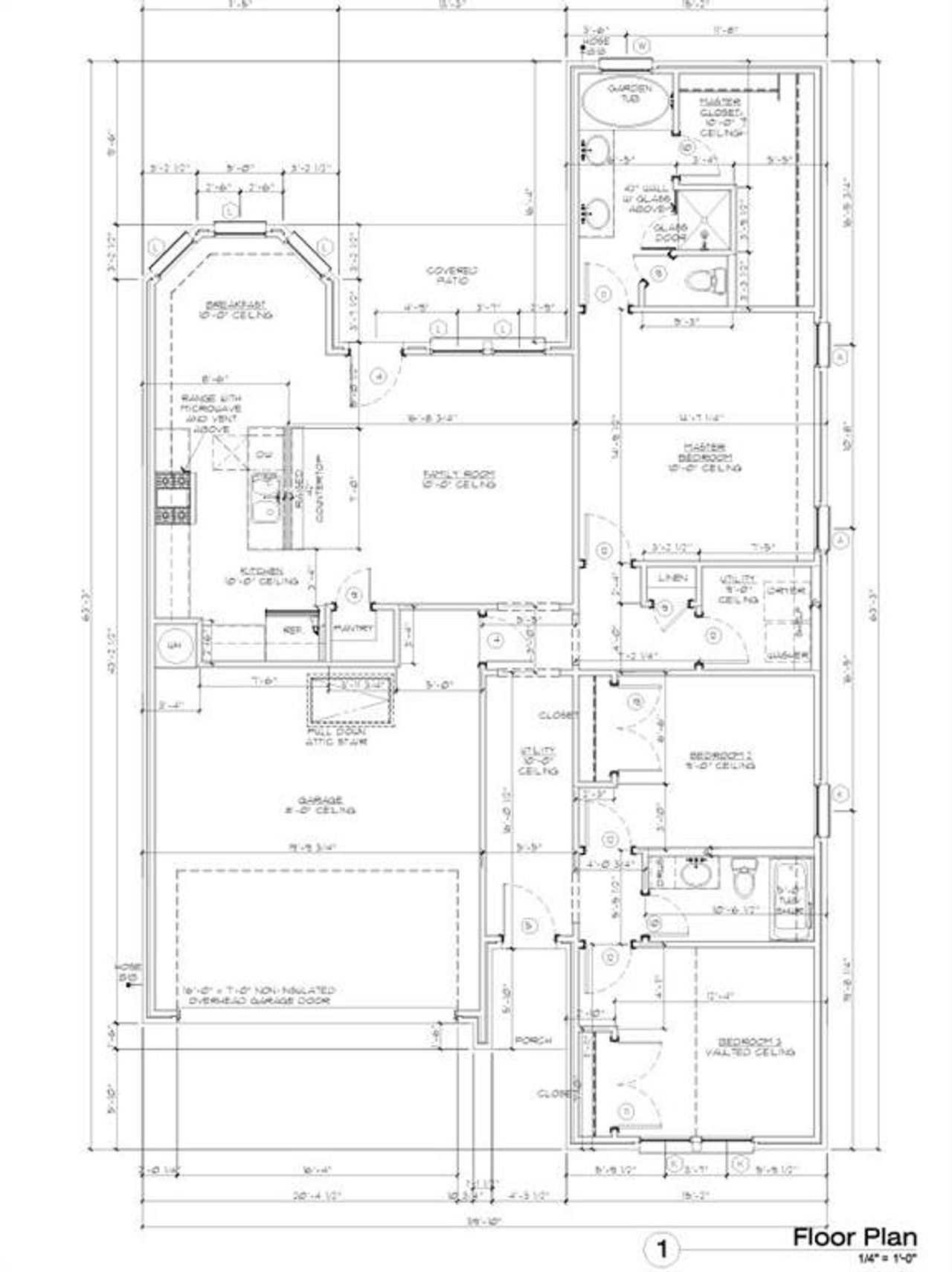 2D floor plan layout of this home in Whitestone Crest, Benbrook, TX (Image 2).