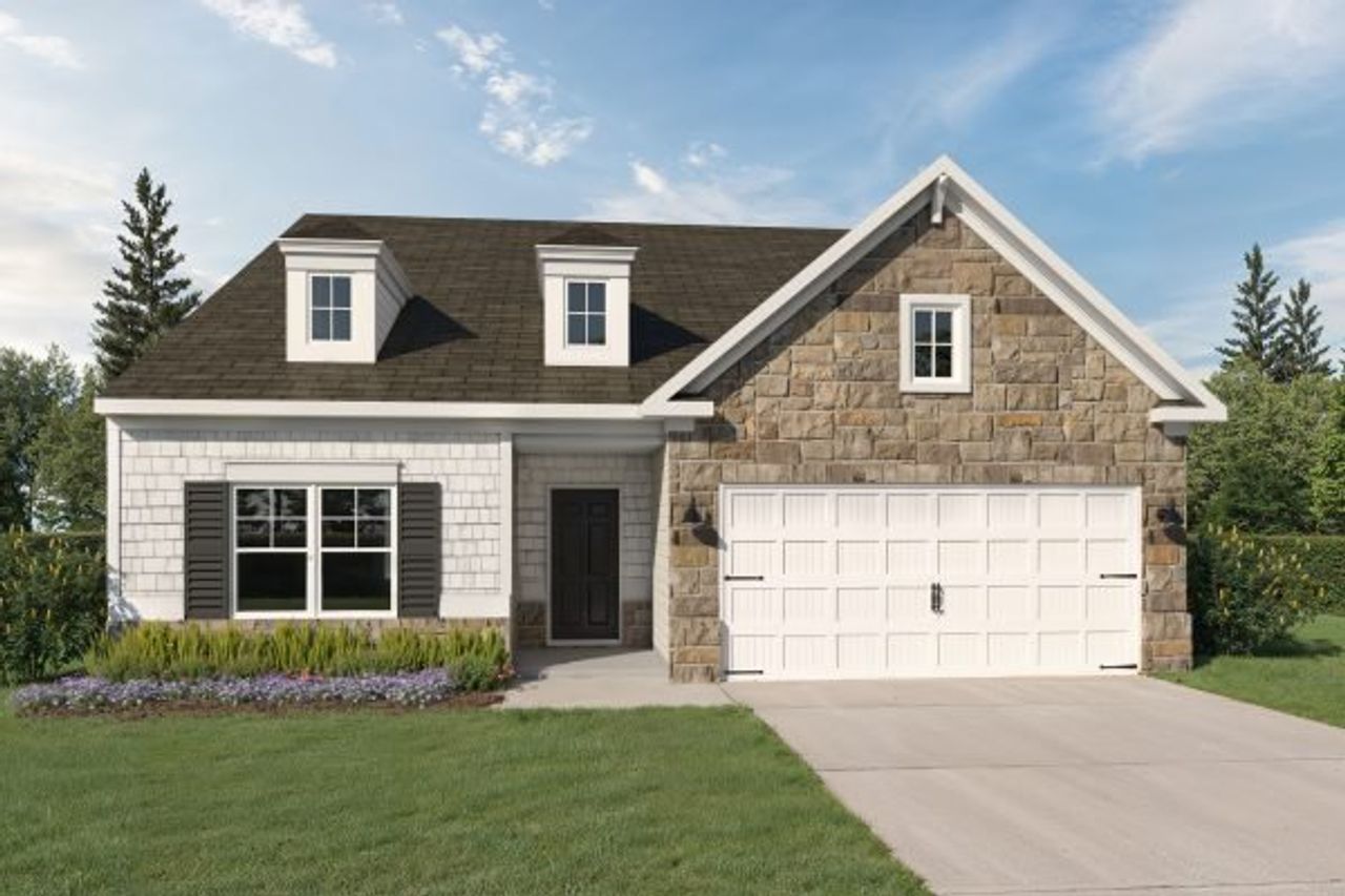 Representative exterior photo of a completed home built from the Hawthorne by Kerley Family Homes in Maple Village, Adairsville, GA (Image 2).