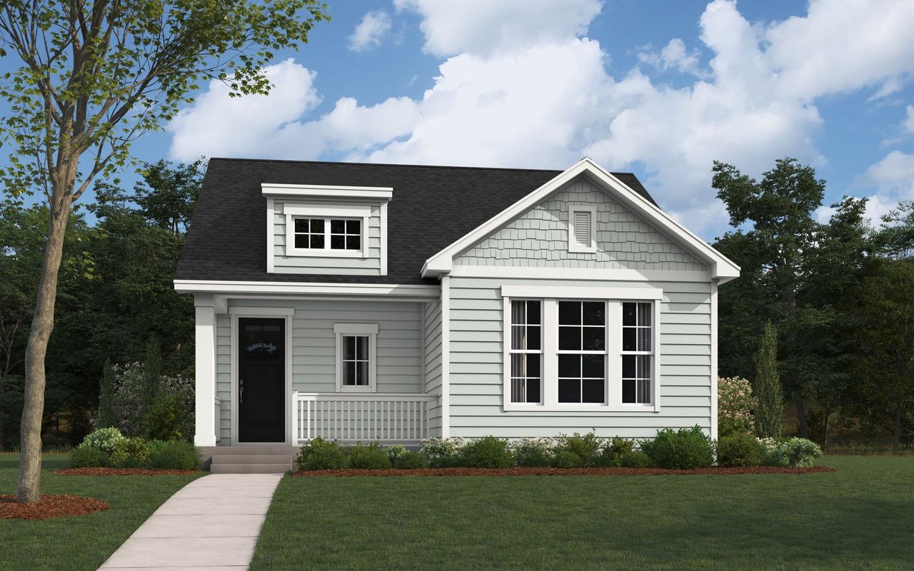 Representative exterior photo of a completed home built from the The Abilene by William Ryan Homes in MidTowne, Midlothian, TX (Image 2).