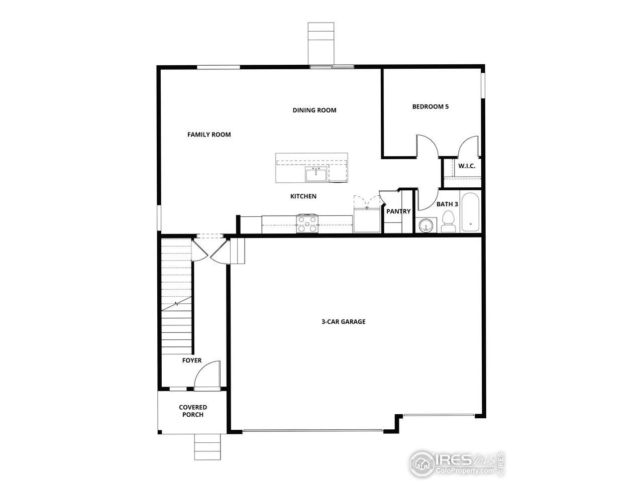 2D floor plan layout of this home in , Berthoud, CO (Image 2).