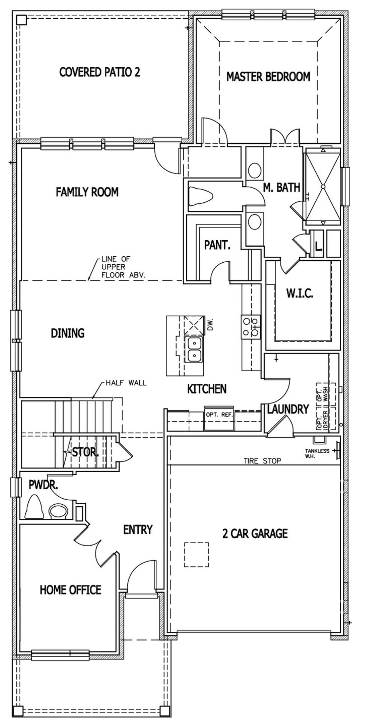 2D floor plan layout of this home in Crown Ridge Manor, San Antonio, TX (Image 2).