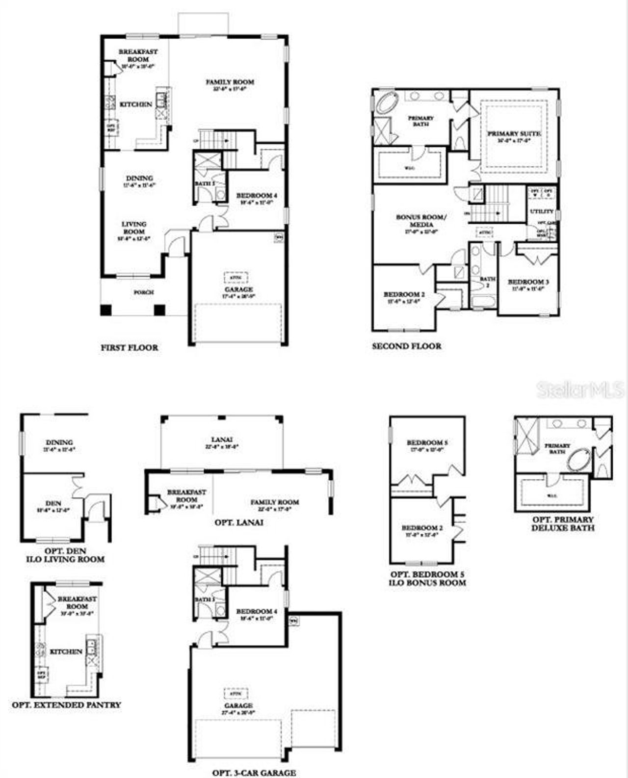2D floor plan layout of this home in , St. Petersburg, FL (Image 2).