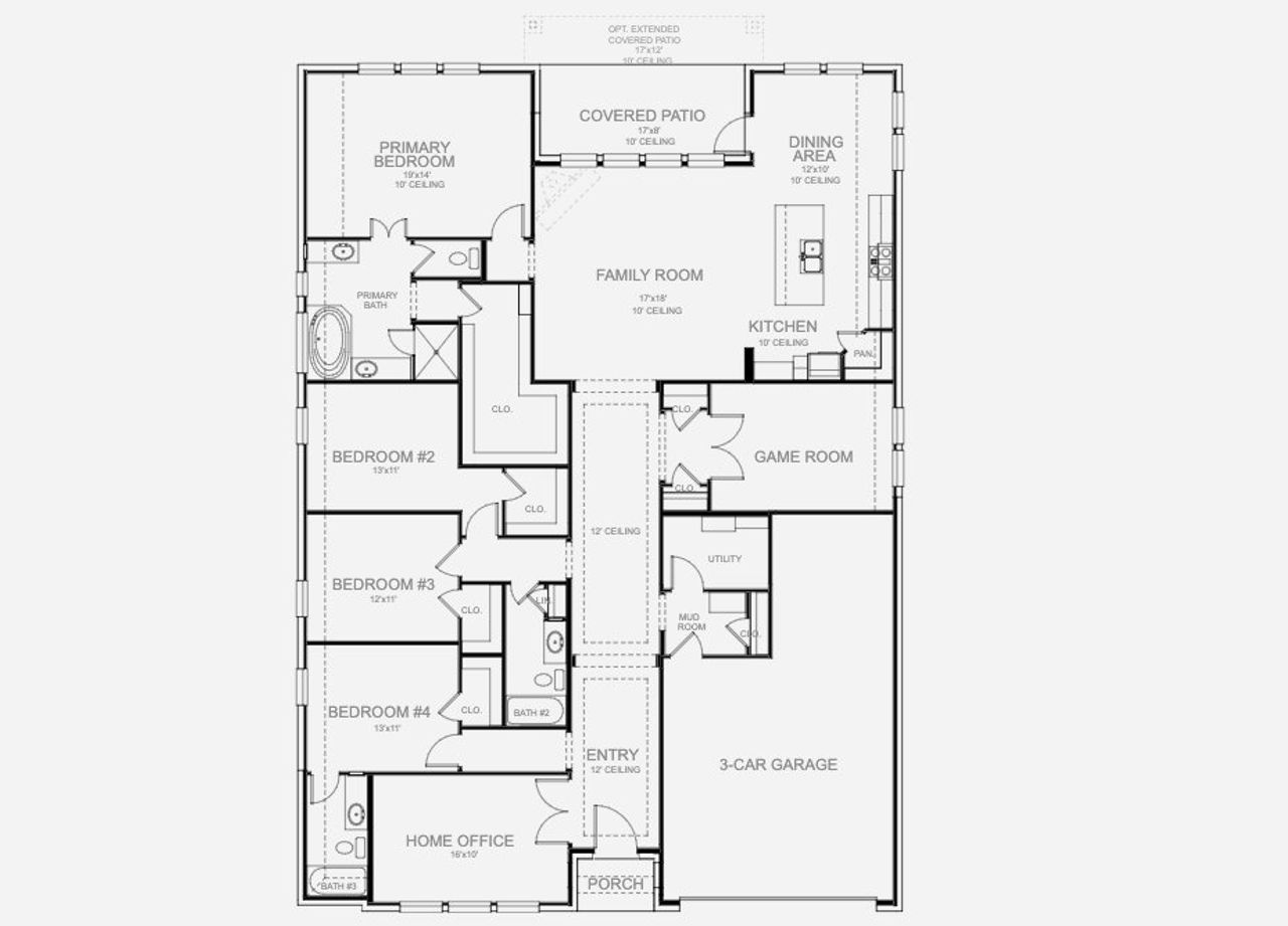 Image 2 representing the 2793P by Perry Homes in Audubon Park 60', Magnolia, TX.