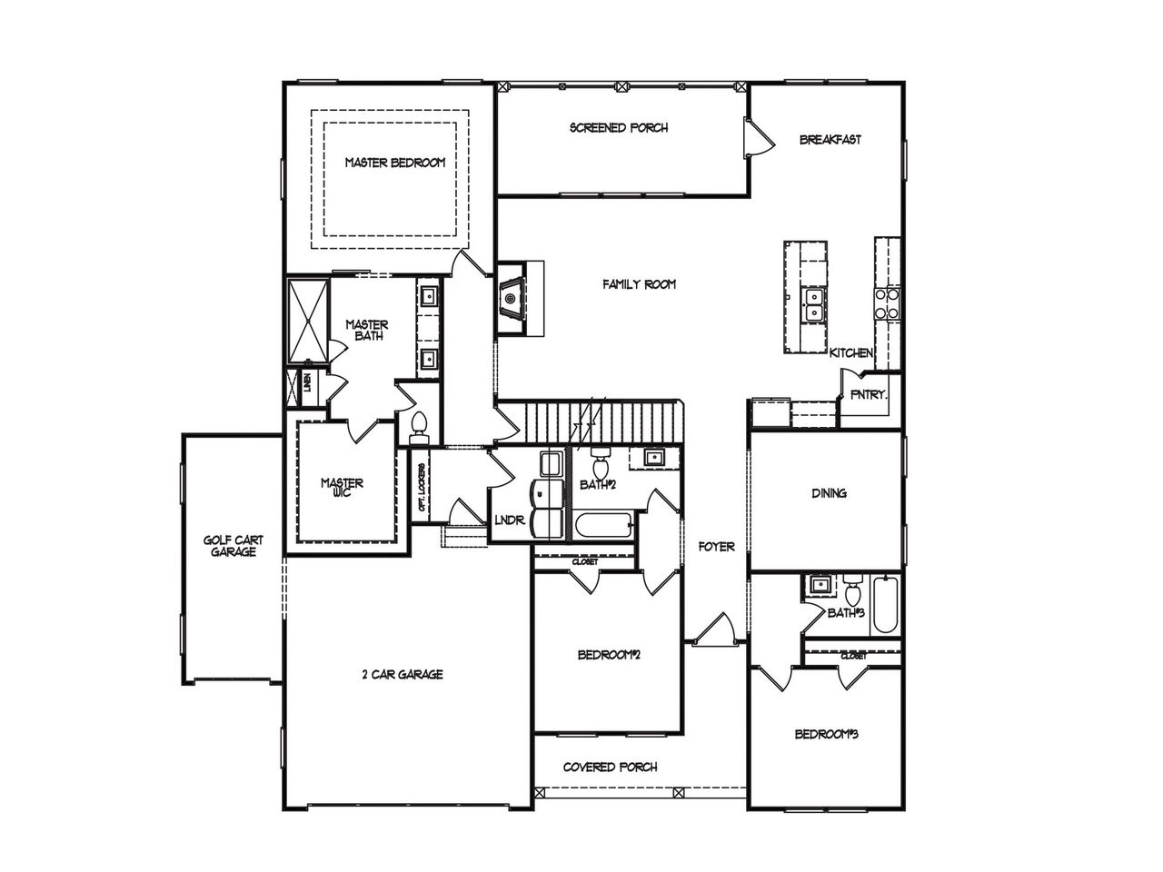 2D floor plan layout for the The Rosewood II by My Home Communities in Club Cottages at Harbor Club, Greensboro, GA (Image 2). 2D floor plan layout for the The Rosewood II by My Home Communities in Club Cottages at Harbor Club, Greensboro, GA (Image 2).