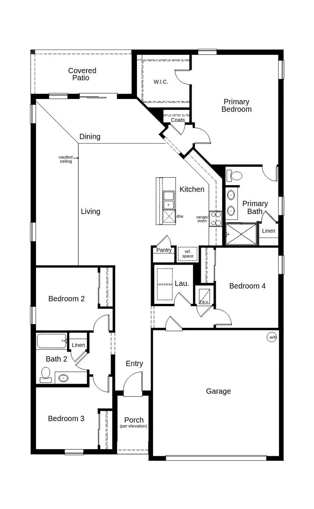 2D floor plan layout of this home in Ross Creek, Lakeland, FL (Image 2). 2D floor plan layout of this home in Ross Creek, Lakeland, FL (Image 2).