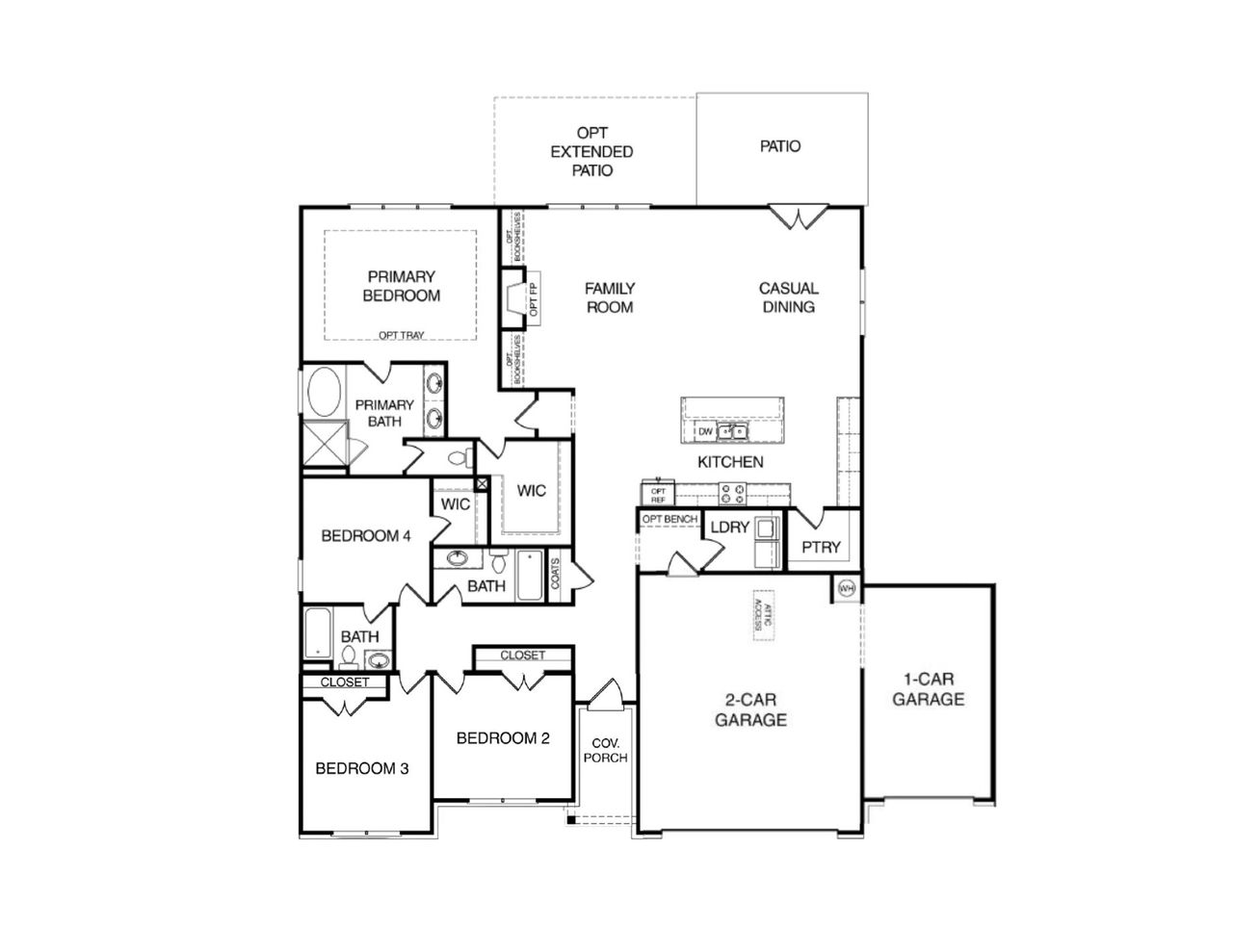 2D floor plan layout of this home in Riverwalk, Monroe, GA (Image 2). 2D floor plan layout of this home in Riverwalk, Monroe, GA (Image 2).