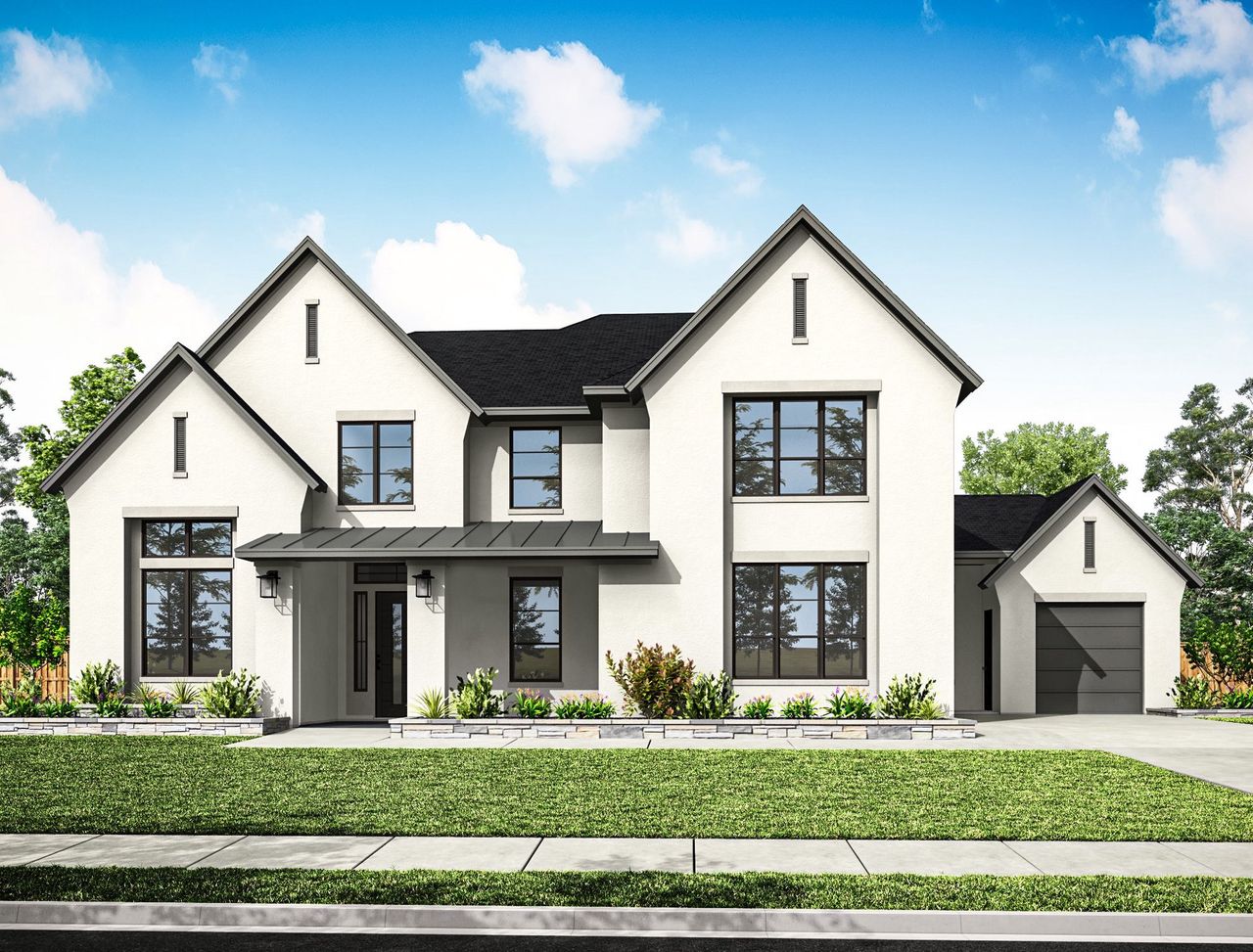 Representative exterior photo of a completed home built from the Rubino by Tri Pointe Homes in Legacy Grove, Montgomery, TX (Image 2).