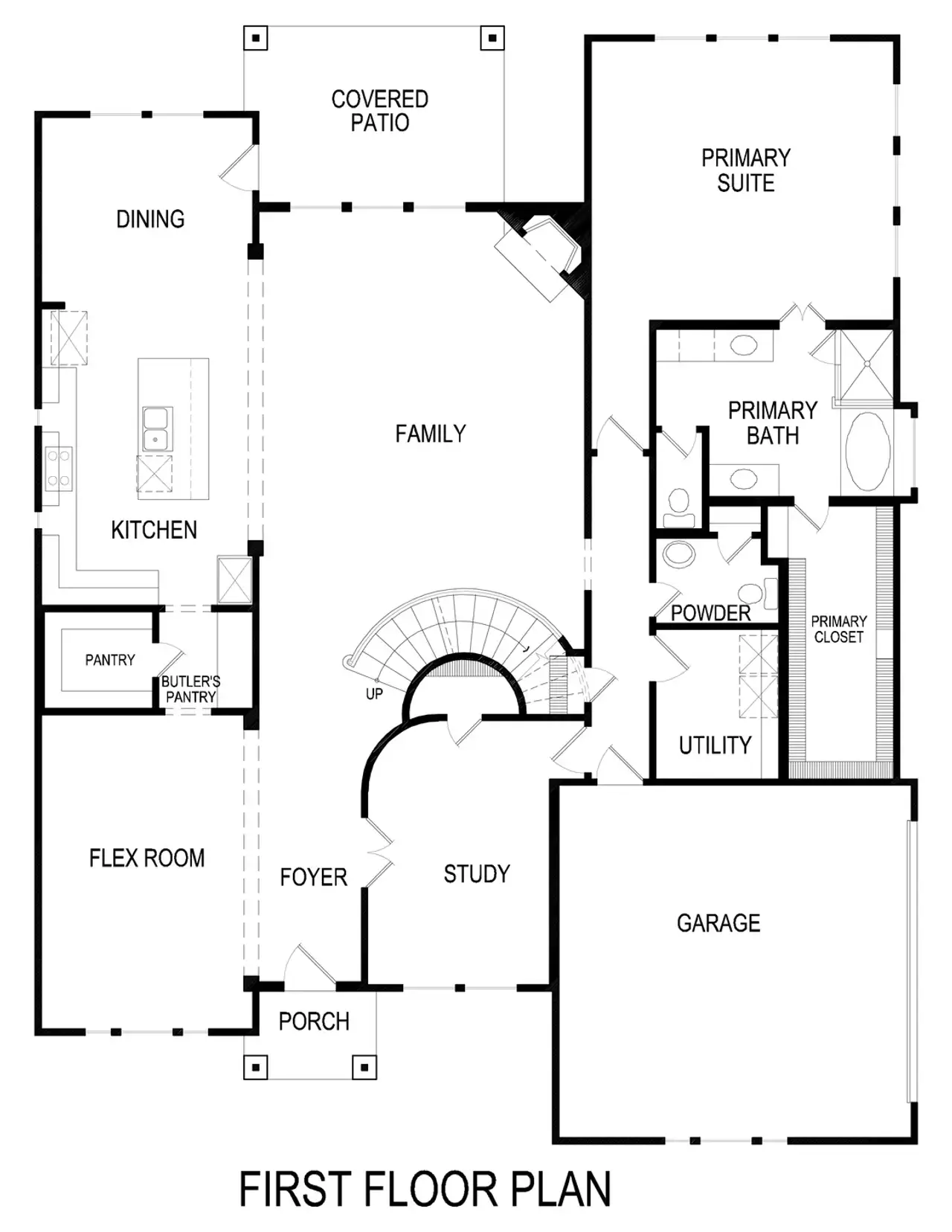 2D floor plan layout of this home in Hidden Lakes Estates, DeSoto, TX (Image 2).