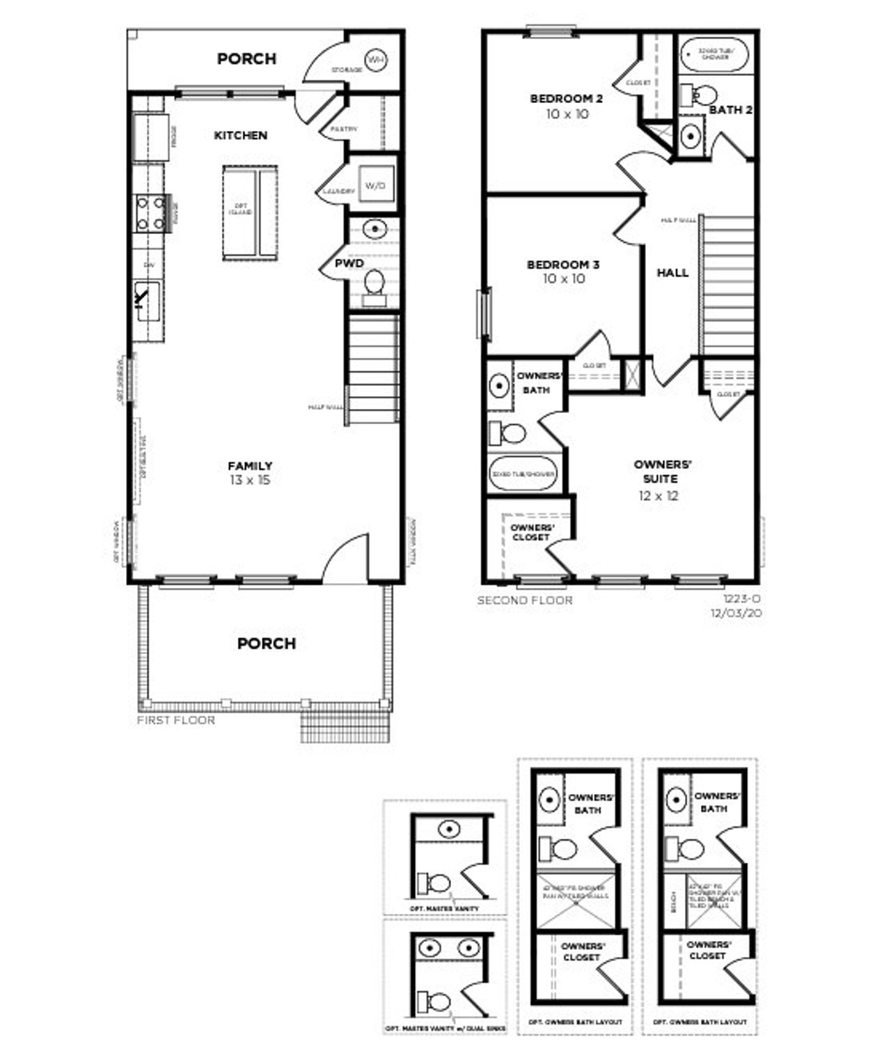 2D floor plan layout for the Grace-O by Saussy Burbank in Nexton - Midtown, Summerville, SC (Image 2).