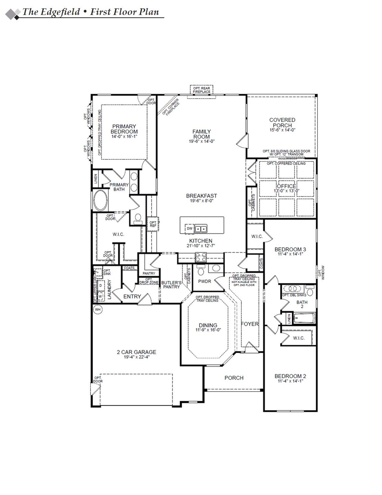 2D floor plan layout of this home in Harmony, Harrisburg, NC (Image 2).