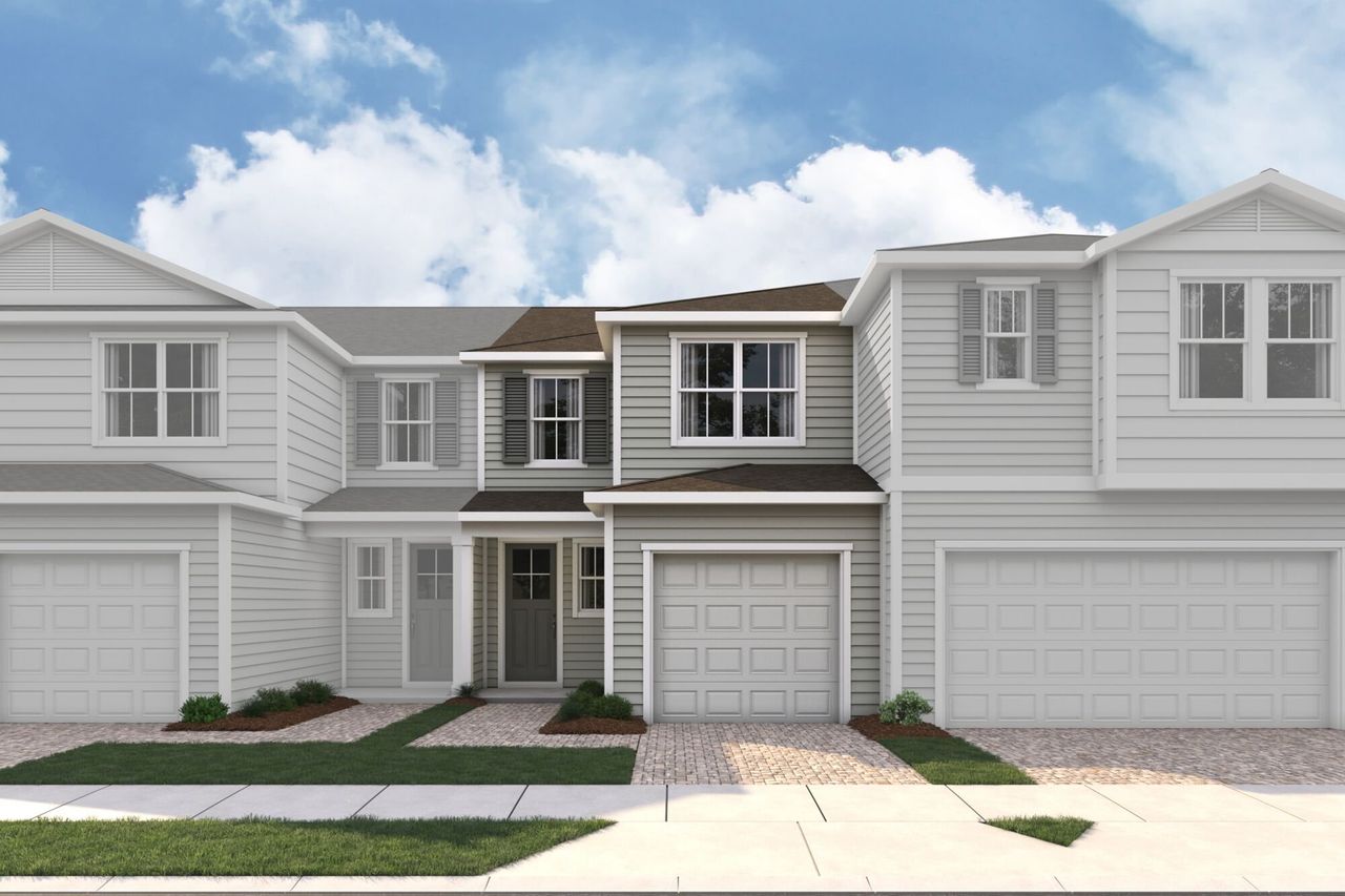 Representative exterior photo of a completed home built from the Warner by Mattamy Homes in RiverTown, St. Johns, FL (Image 2). Representative exterior photo of a completed home built from the Warner by Mattamy Homes in RiverTown, St. Johns, FL (Image 2).