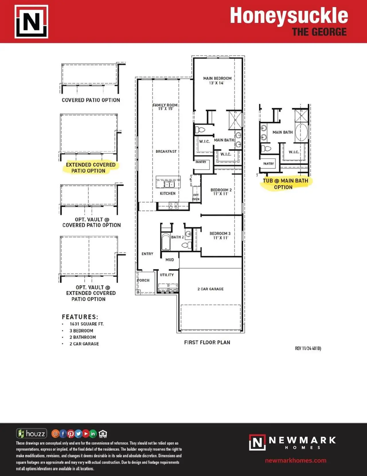 2D floor plan layout of this home in The George, Richmond, TX (Image 2). 2D floor plan layout of this home in The George, Richmond, TX (Image 2).