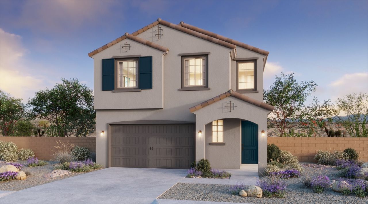Representative exterior photo of a completed home built from the Revel by Risewell Homes in Blossom Rock, Apache Junction, AZ (Image 2).