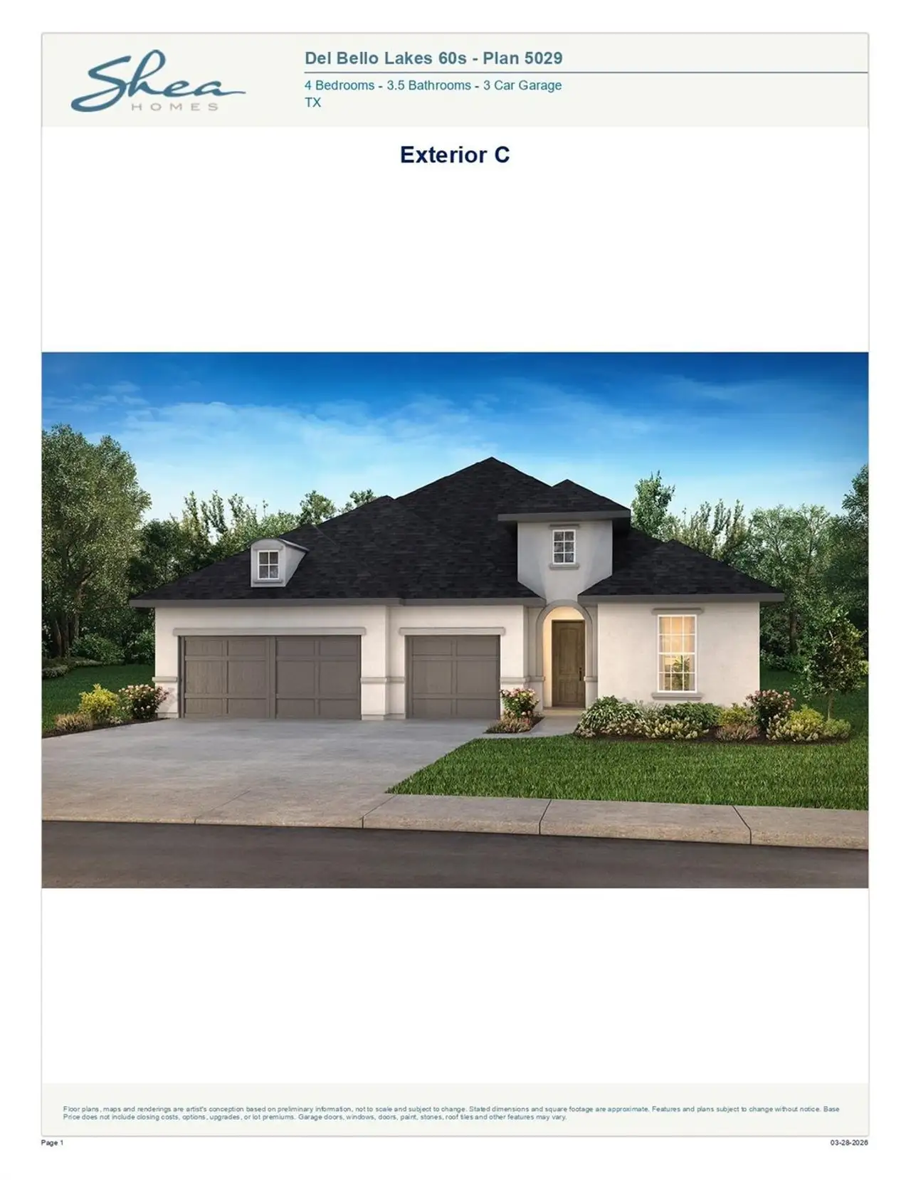 Image 2 of a home in Del Bello Lakes 60'.