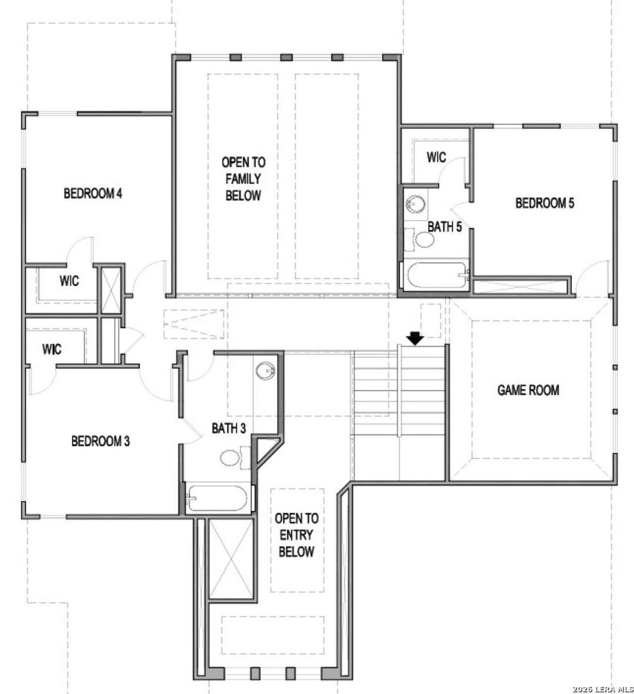 2D floor plan layout of this home in Windsong, Boerne, TX (Image 2).