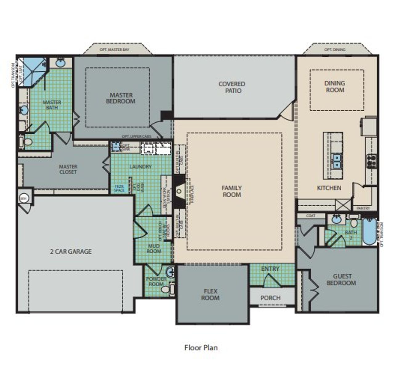 2D floor plan layout for the Toscana by Epcon Communities in Ladera Little Elm, Little Elm, TX (Image 2). 2D floor plan layout for the Toscana by Epcon Communities in Ladera Little Elm, Little Elm, TX (Image 2).