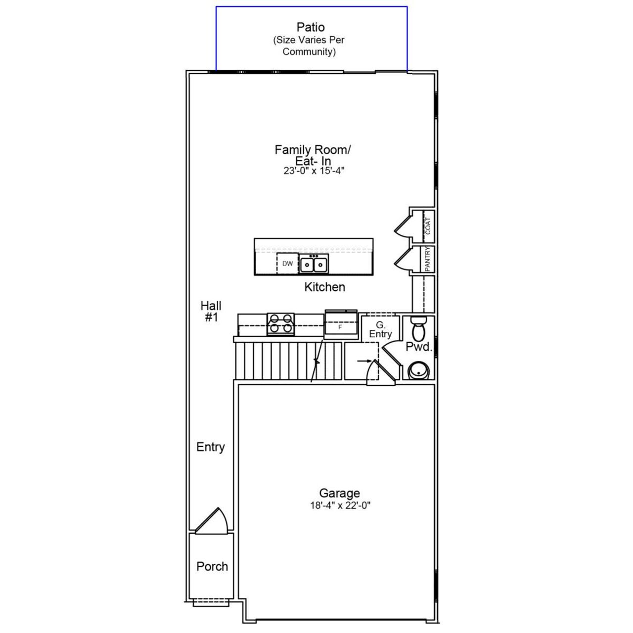 2D floor plan layout of this home in Sweetbrier, Durham, NC (Image 2). 2D floor plan layout of this home in Sweetbrier, Durham, NC (Image 2).